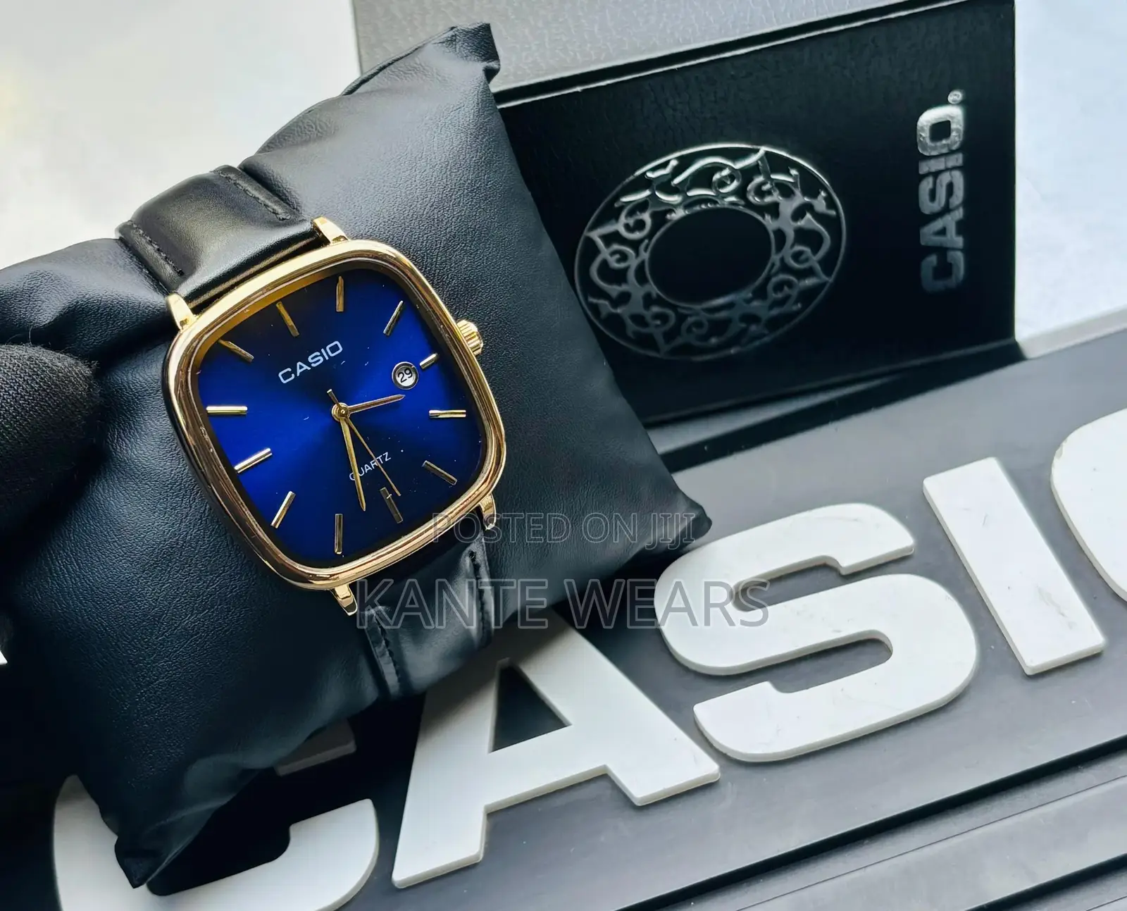 Casio Analog Leather Wristwatch