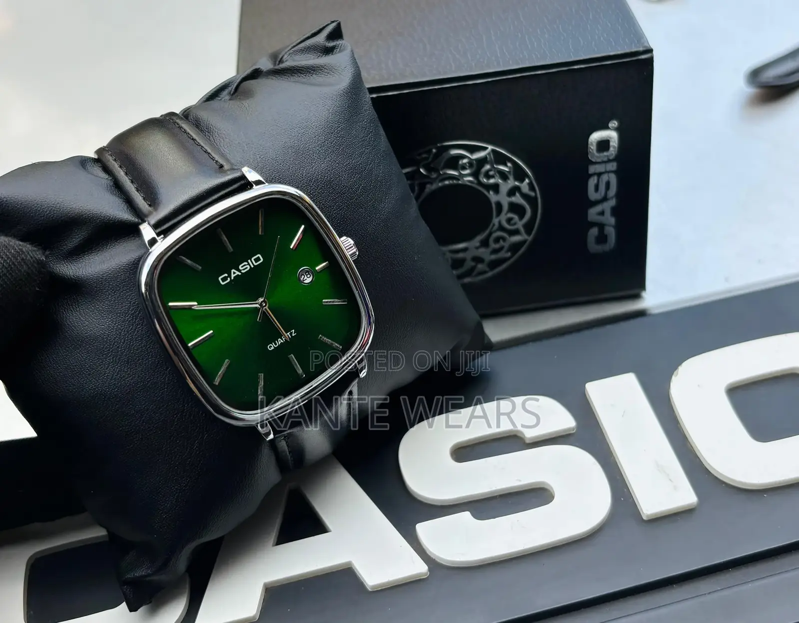 Casio Analog Leather Wristwatch