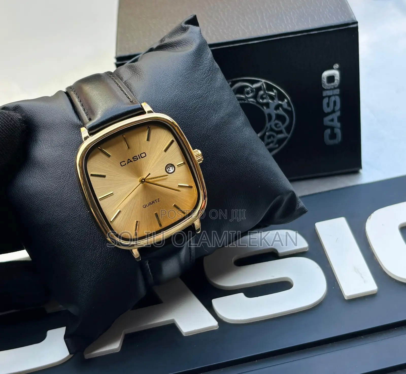 Casio Analog Leather Wristwatch