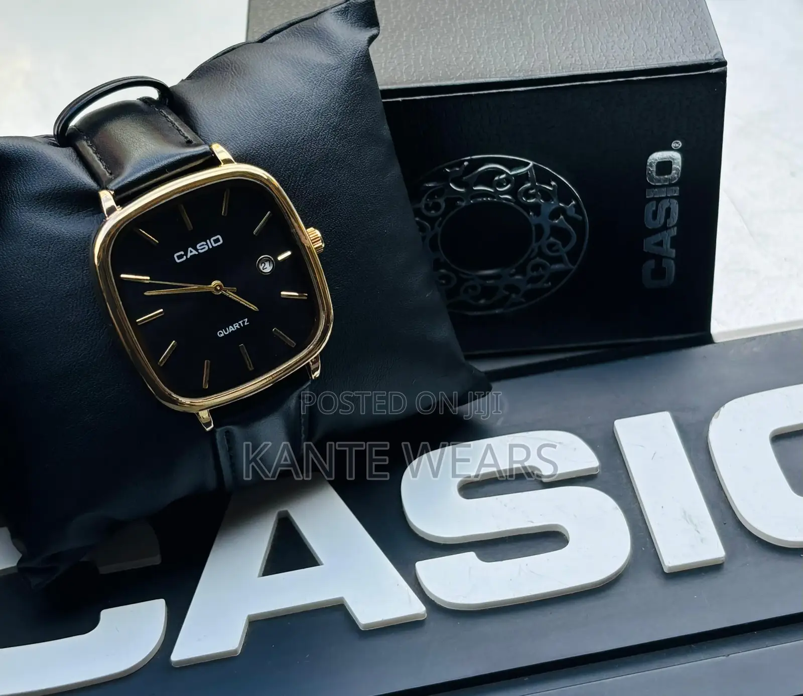Casio Analog Leather Wristwatch