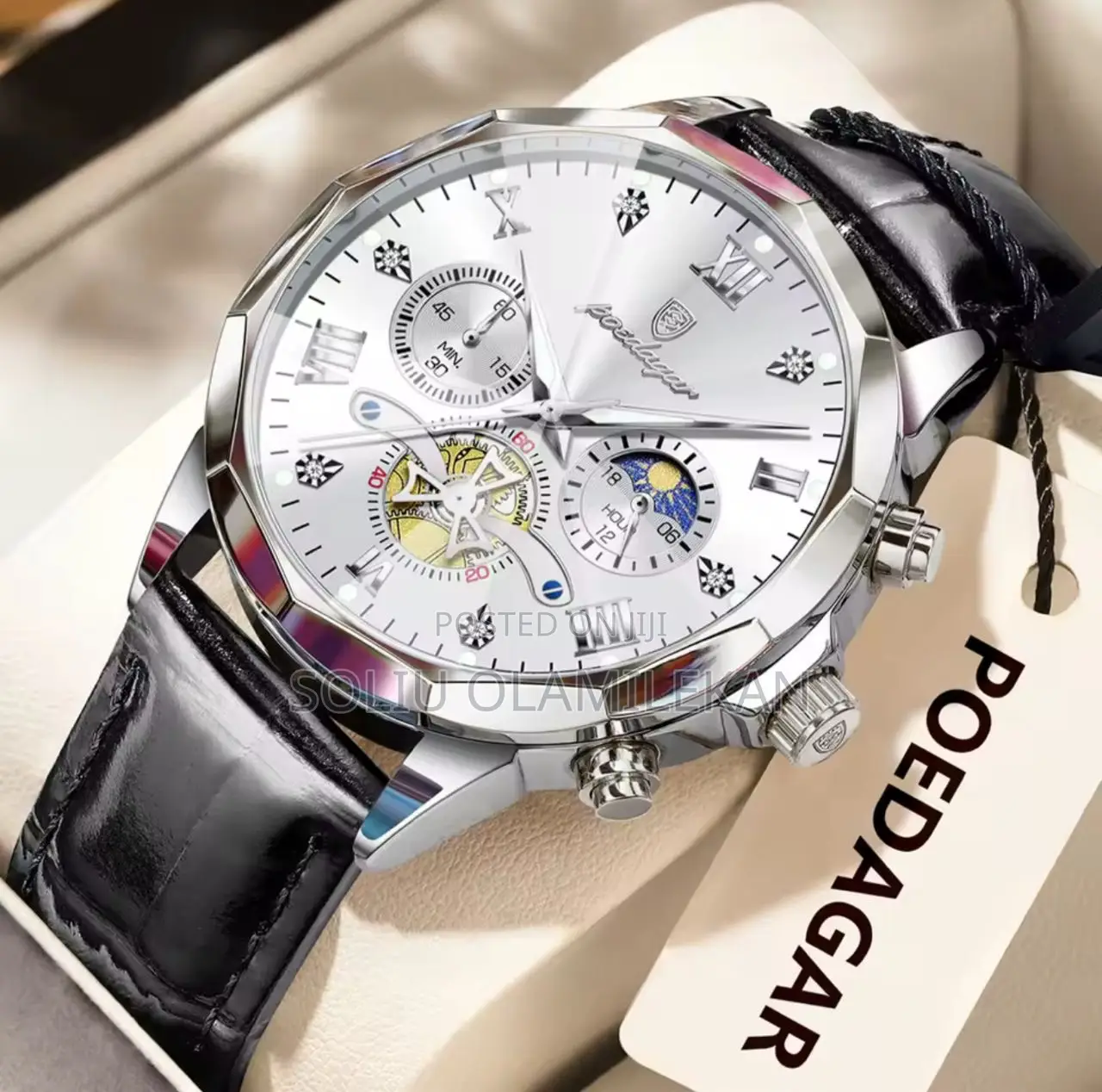 Qualith Poedaagar Active Chronograph Leather