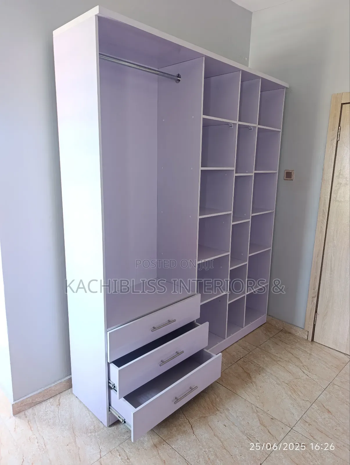 6 by 7ft Open Wardrobe, Shoe and Bag Rack