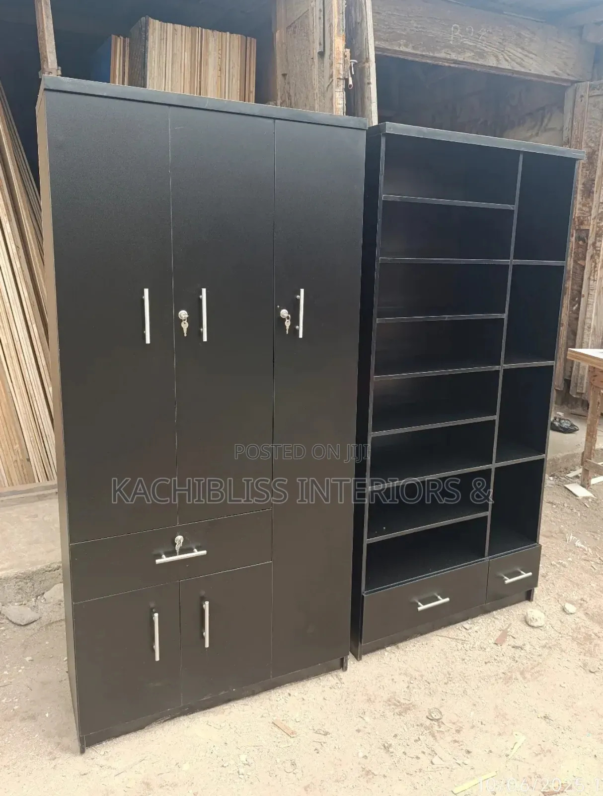 3ft by 6ft Wardrobe and Shoe/Bag Rack