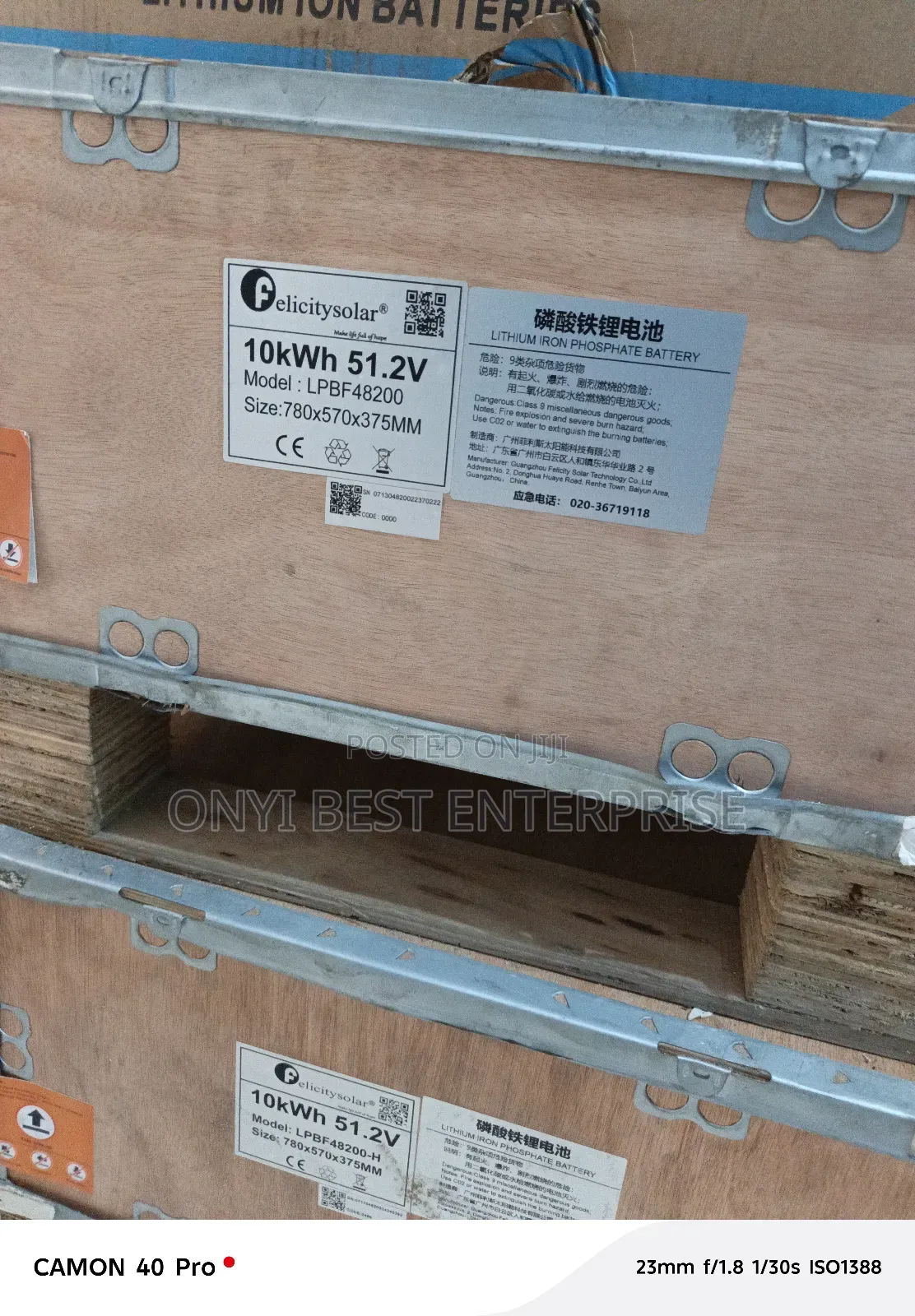 Felicity Lithium Ion Battery Life Po4 51.2v:10kwh