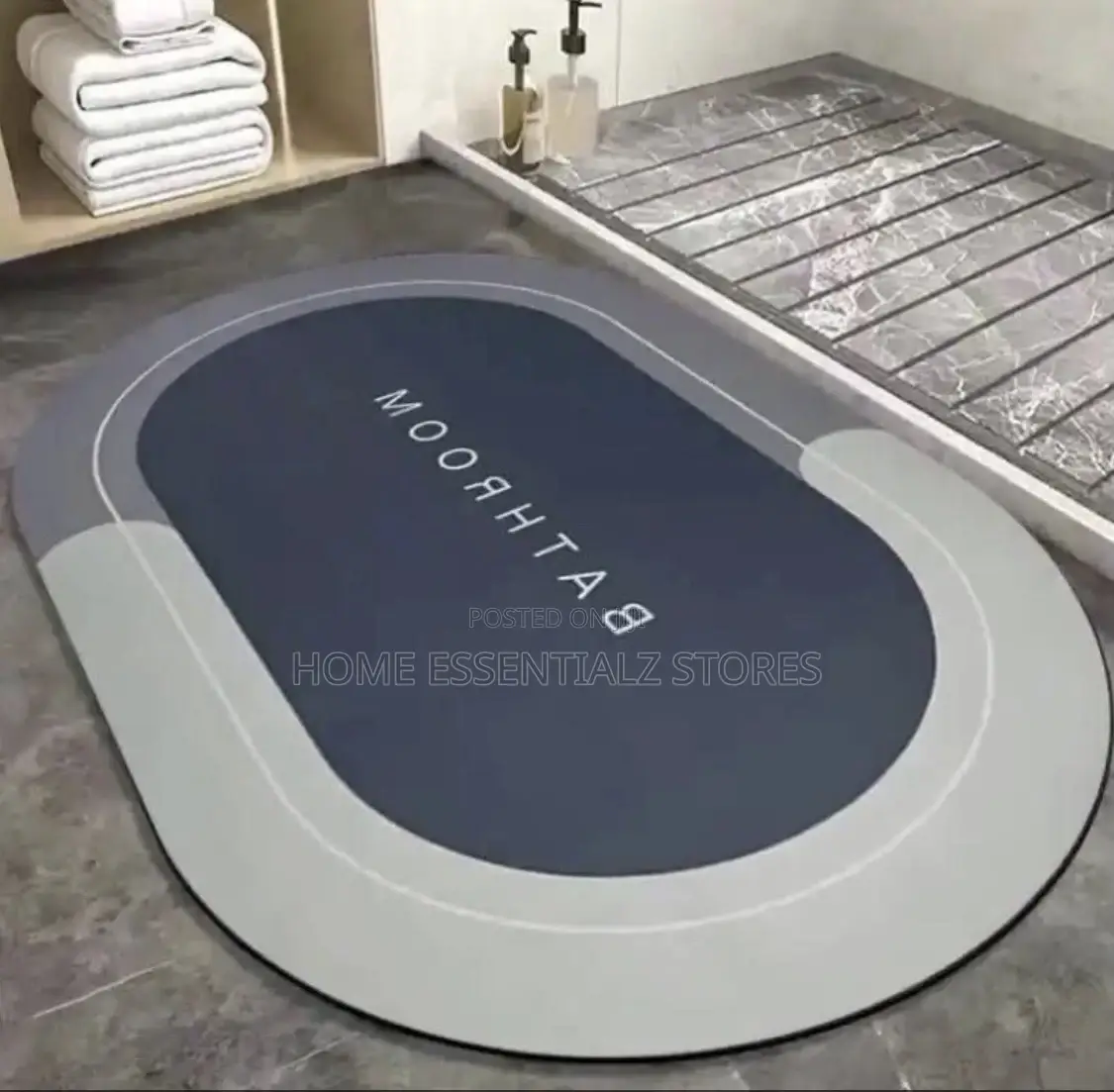 2 Pieces Set of Absorbent Foot Mats