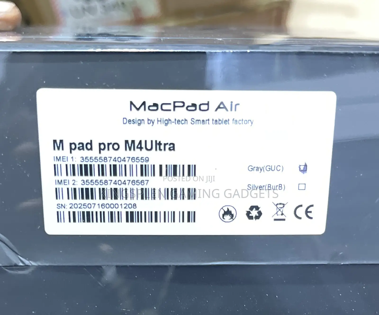 New MacPad Air MPad Pro M4 1 TB Silver