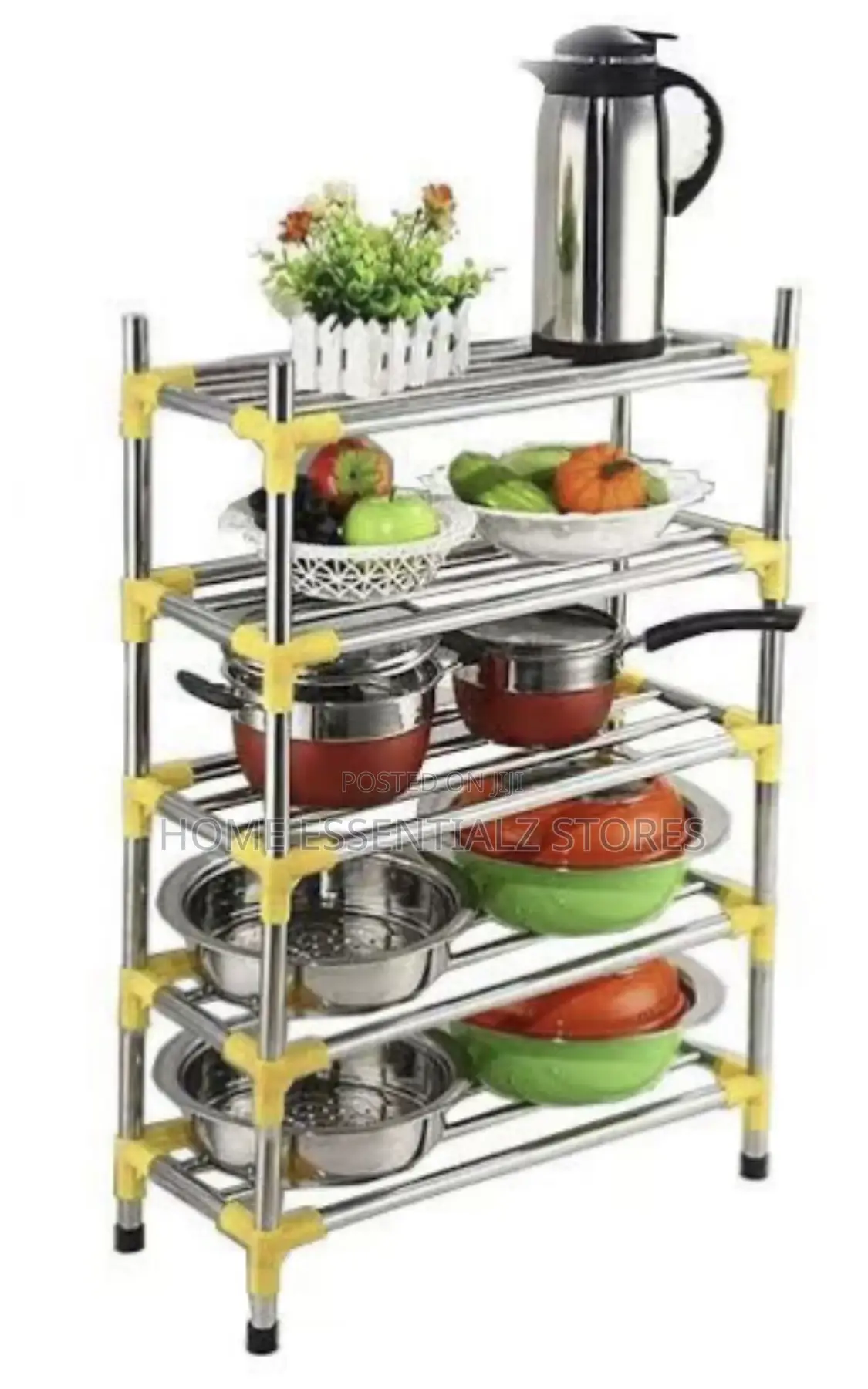 Stainless Pots Organizer - Multipurpose Pot Rack