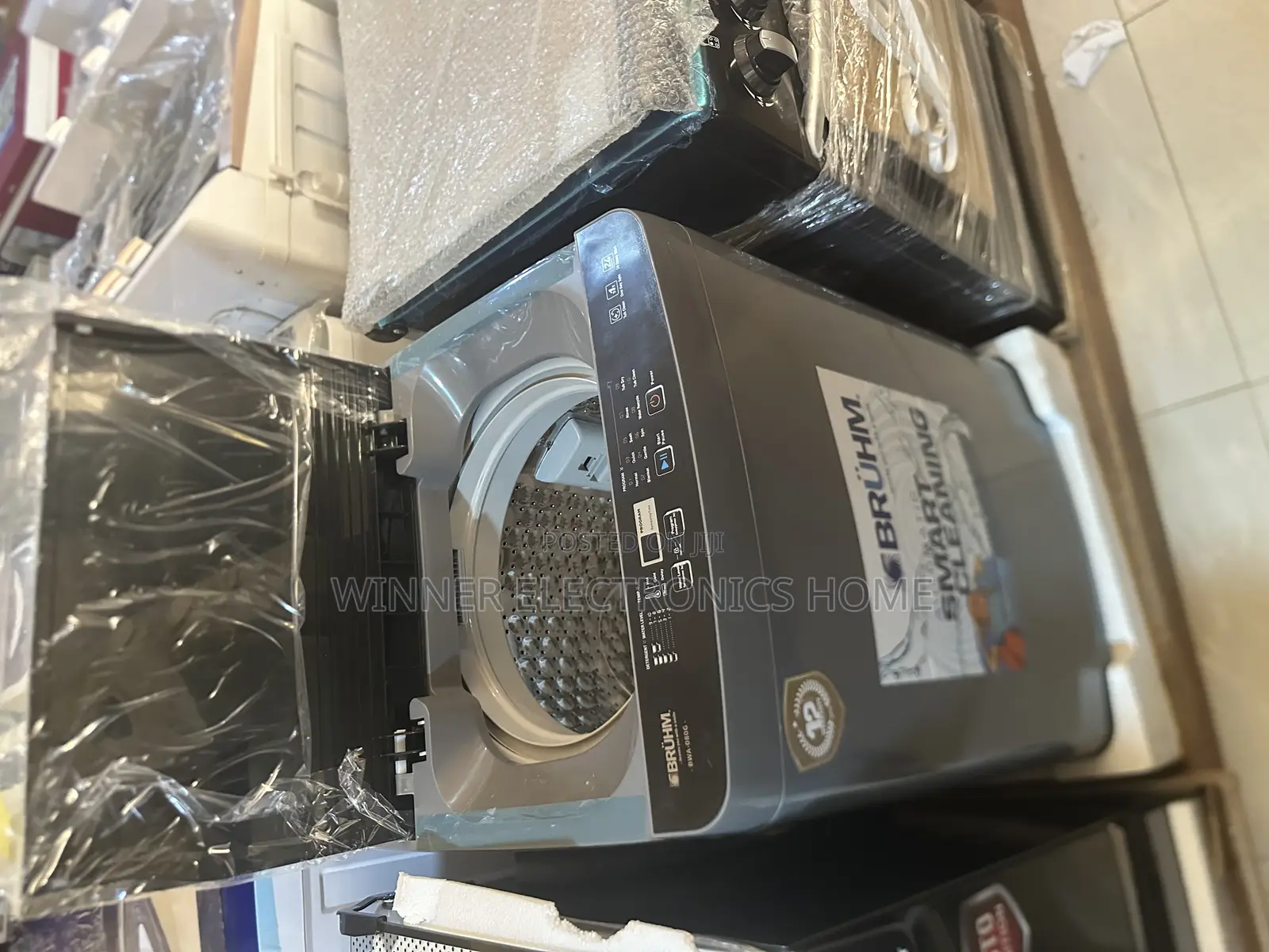 Bruhm 8kg Automatic Washing Machine Top Loader Low Energy Efficiency
