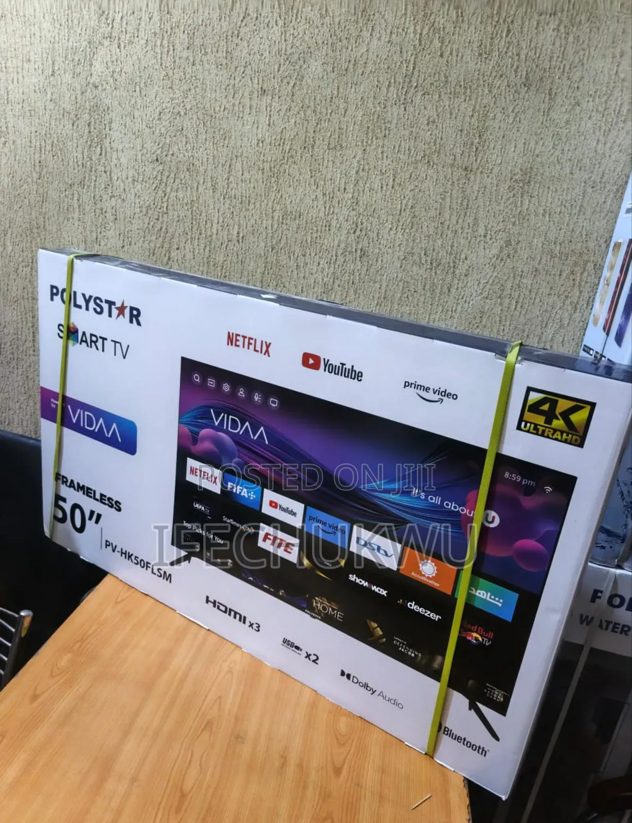 Original Polystar Tv 50" 4kultrahd Smart Netflix Youtube Bluetooth Usb