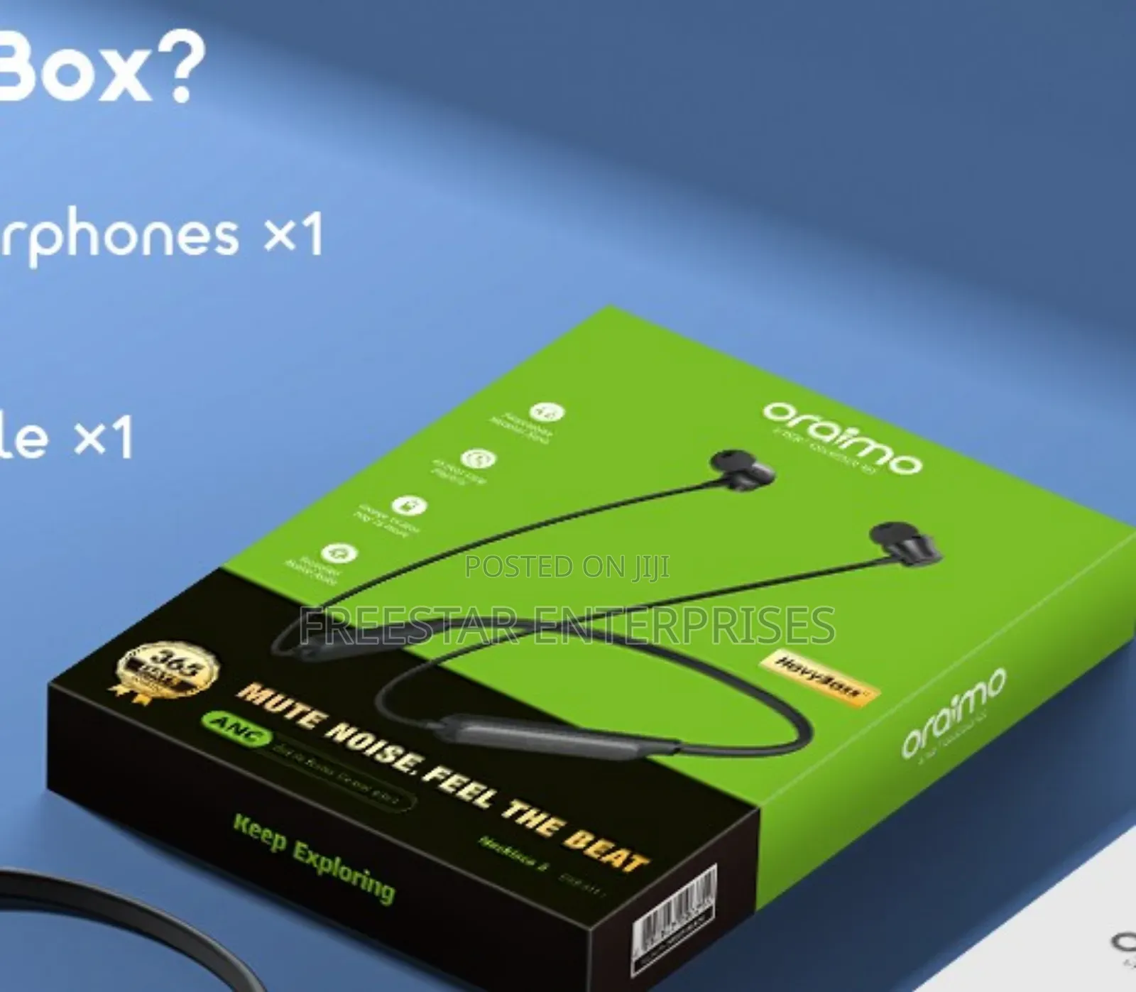 Oraimo Necklace 5 Anc Wireless Bluetooth . Oraimo Oeb- 611 Anc