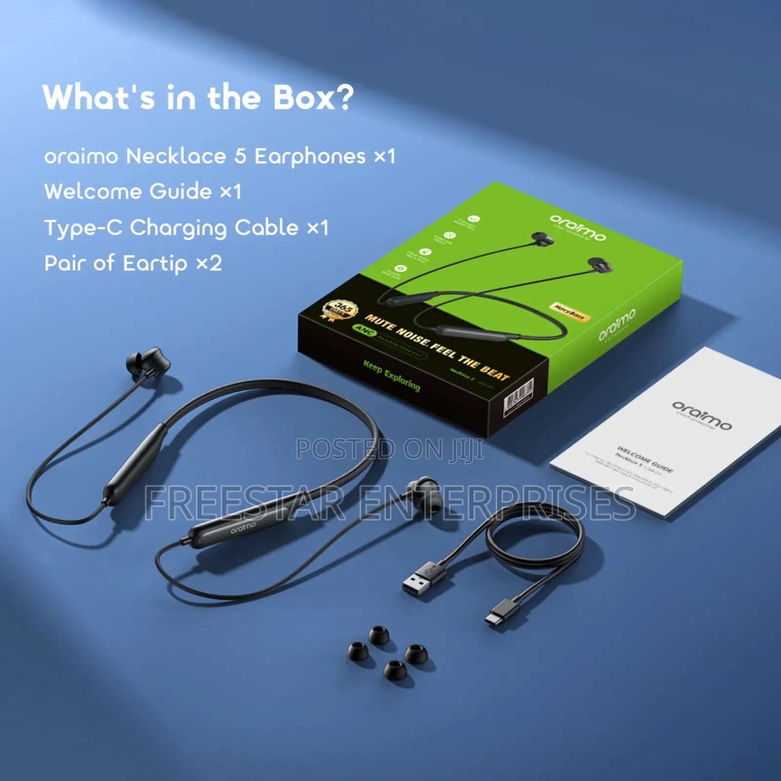 Oraimo Necklace 5 Anc Wireless Bluetooth . Oraimo Oeb- 611 Anc