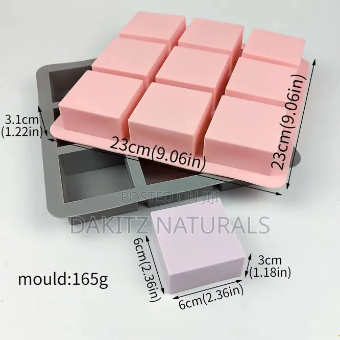 Soap Molds 9 Cavities Square