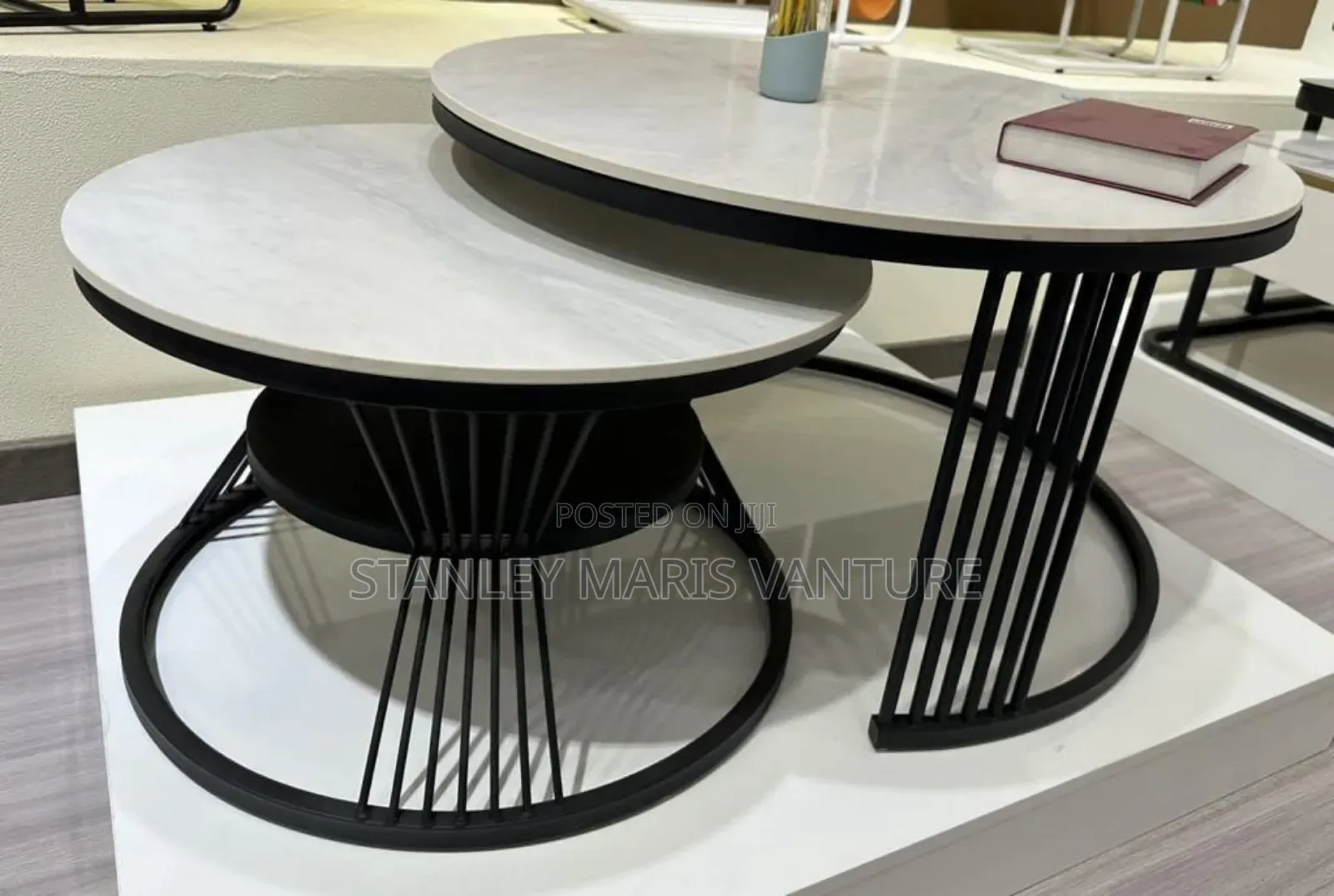 Marble Top Center Table 2in1
