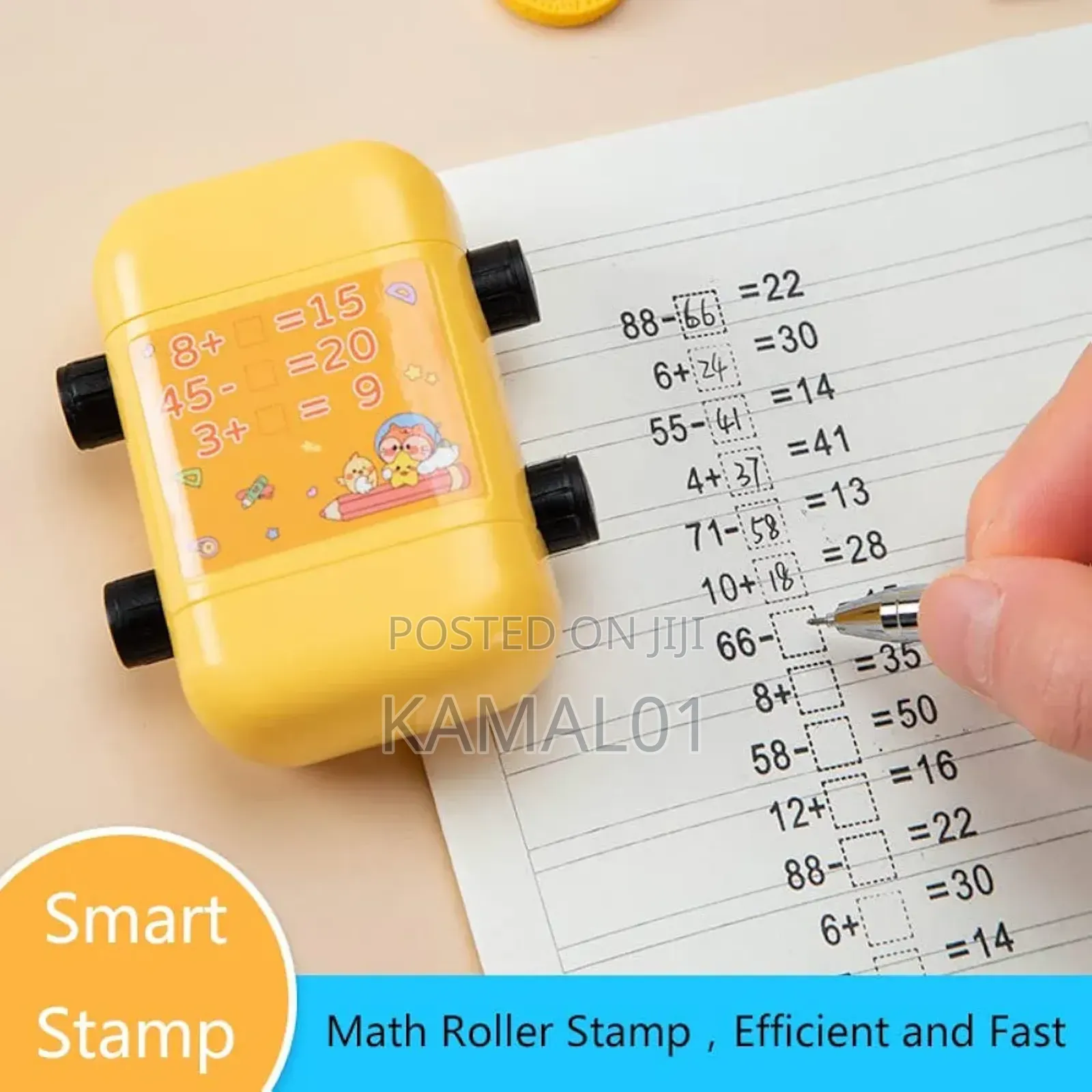 Reusable Math Roller Stamp,Addition and Subtraction Roller Stamp Math