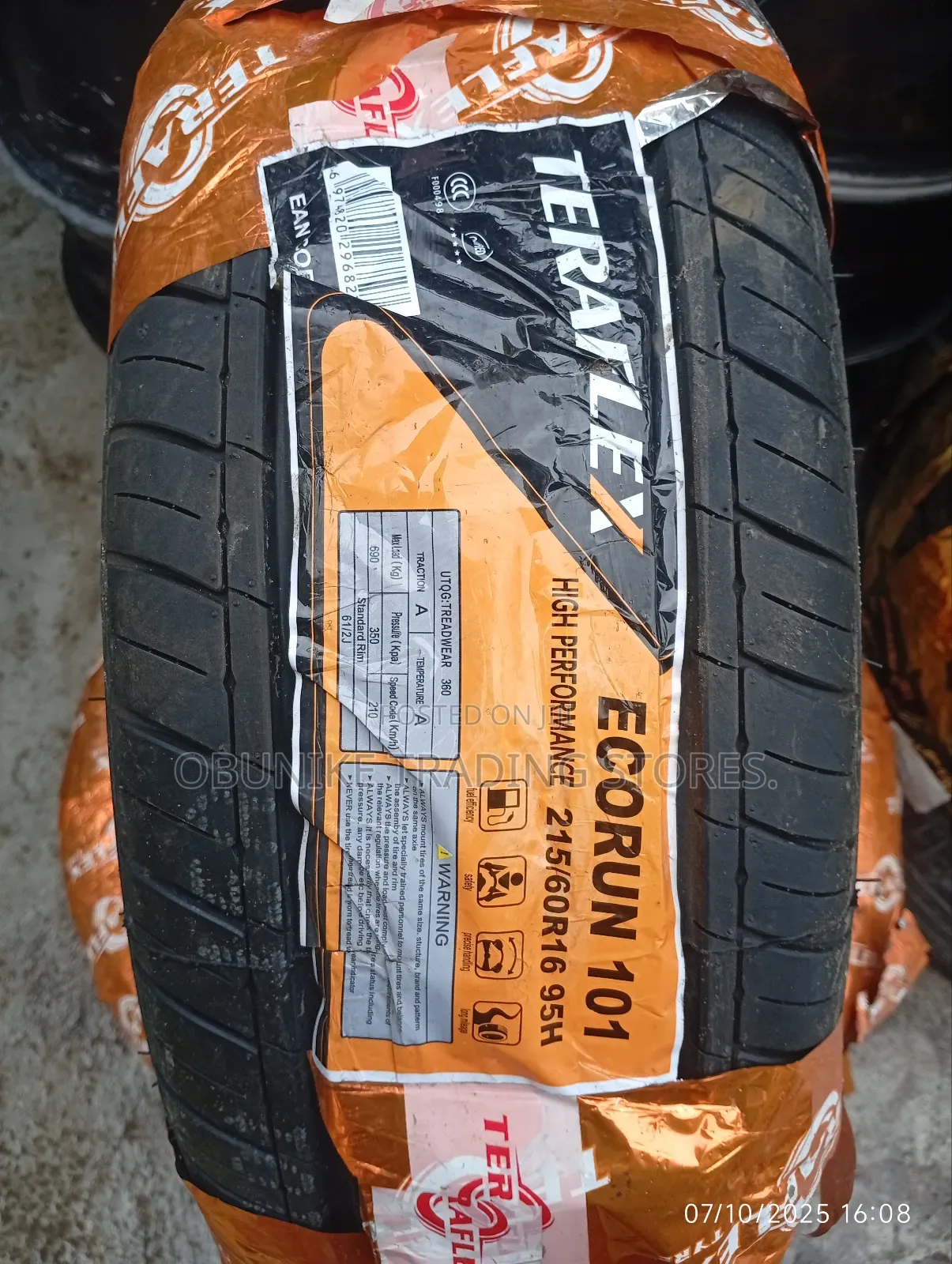 215/60r16 Teraflex Tyre