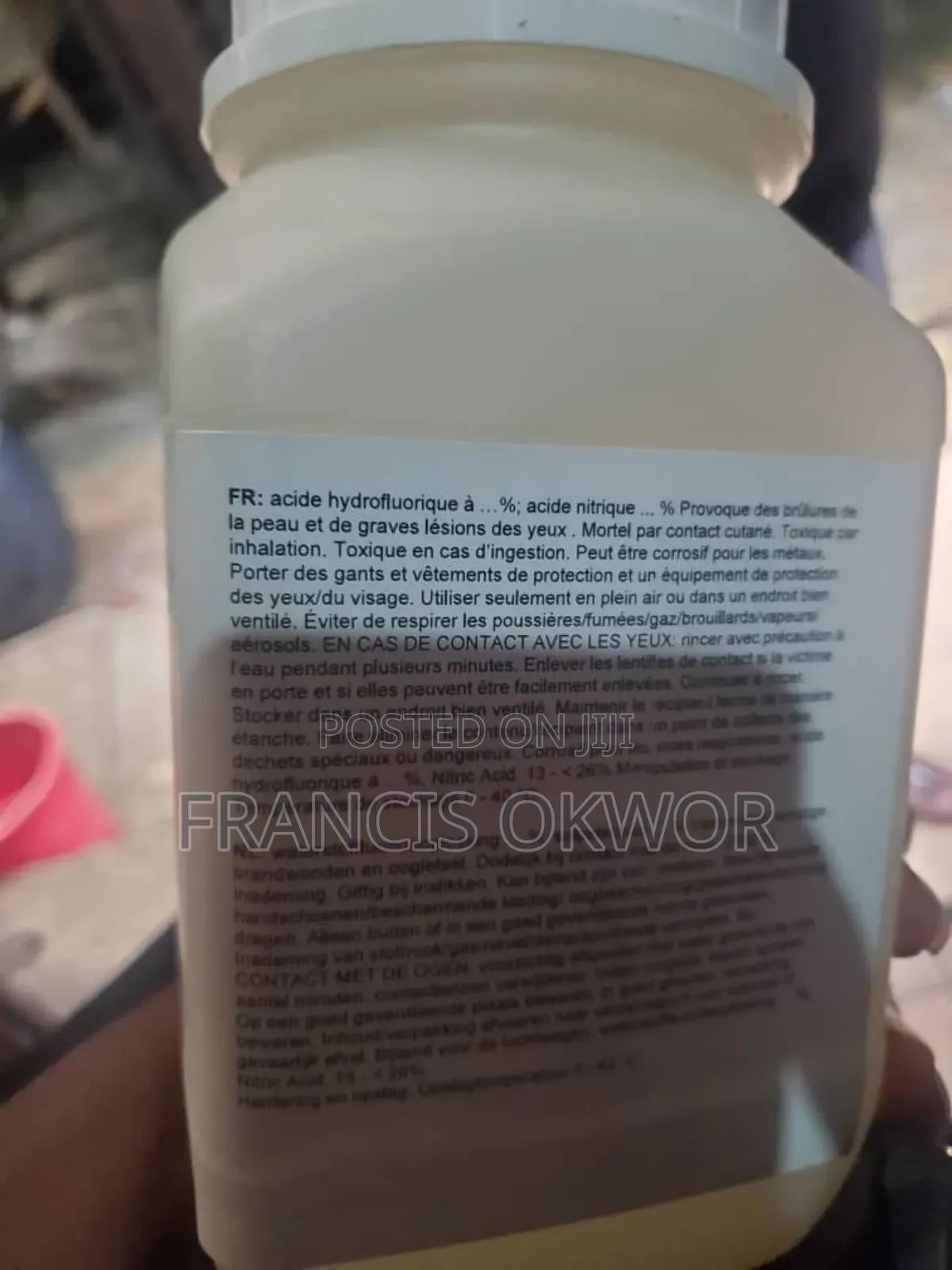 Acid Paste for Washing Stainless