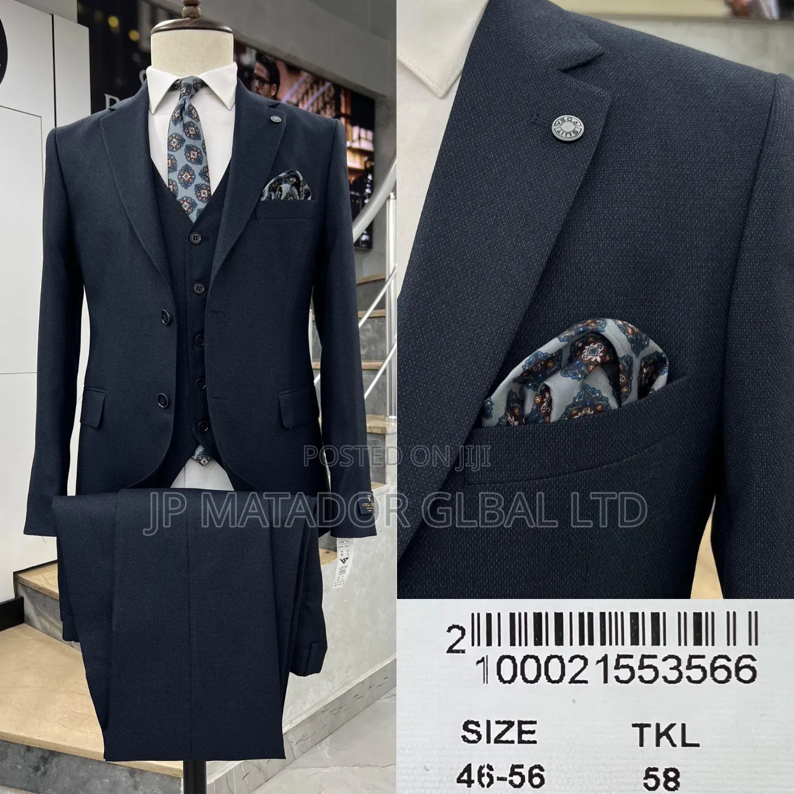 3in1 Men's Bilboa Italian Suits