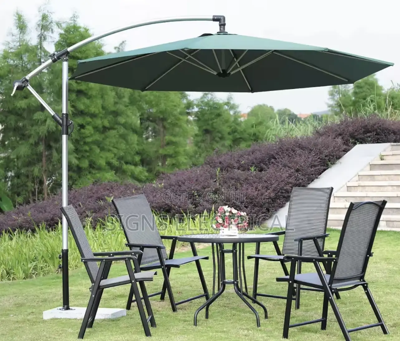 Outdoor Patio Umbrella Garden Parasol Banana Cantilever Sun Shade