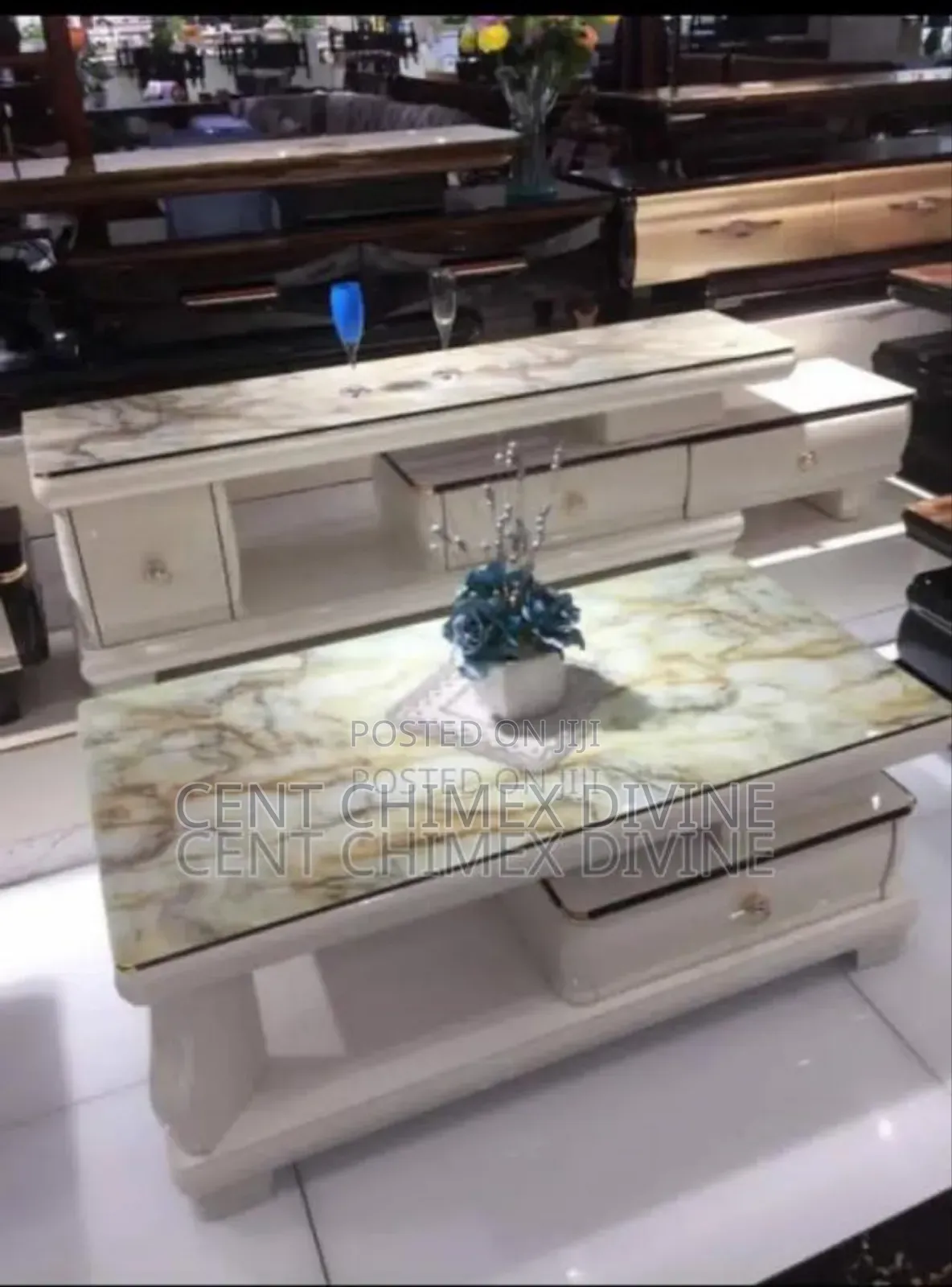 Modern Tv Console And Center Table Set