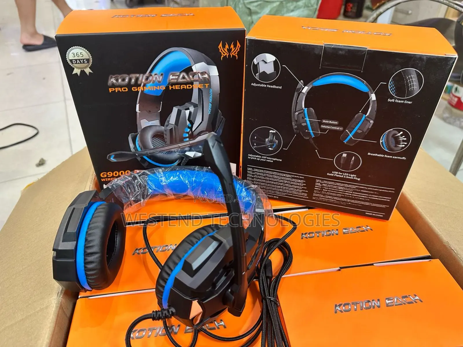 G9000 Pro 3.5mm Gaming Headset for Ps5 Ps4 Pc Xbox Phones Etc