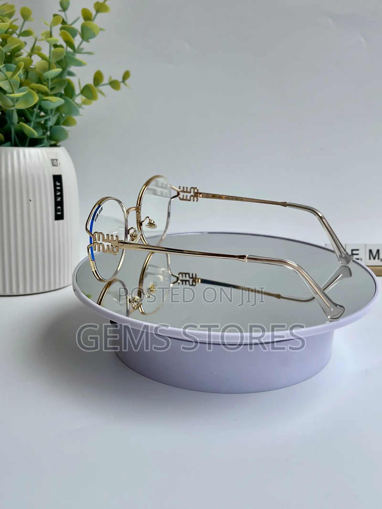 Elegant Miu Miu-Inspired Round Glasses for Women