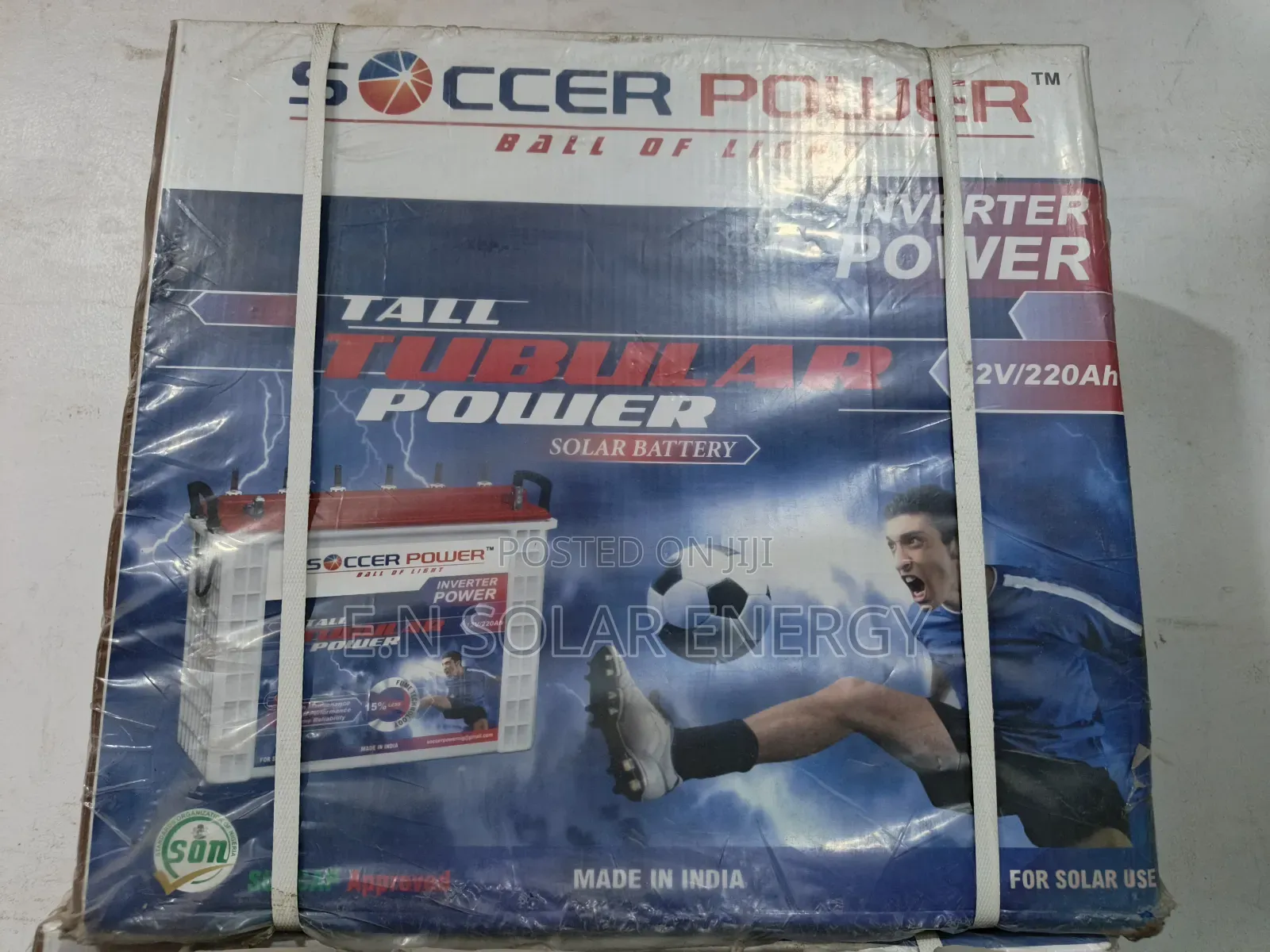 220ah Tall Tubular Indian Product Soccer Power Battery
