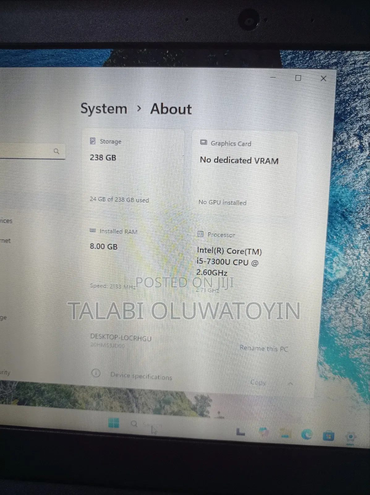 Laptop Lenovo ThinkPad X270 8GB Intel Core i5 SSD 256GB