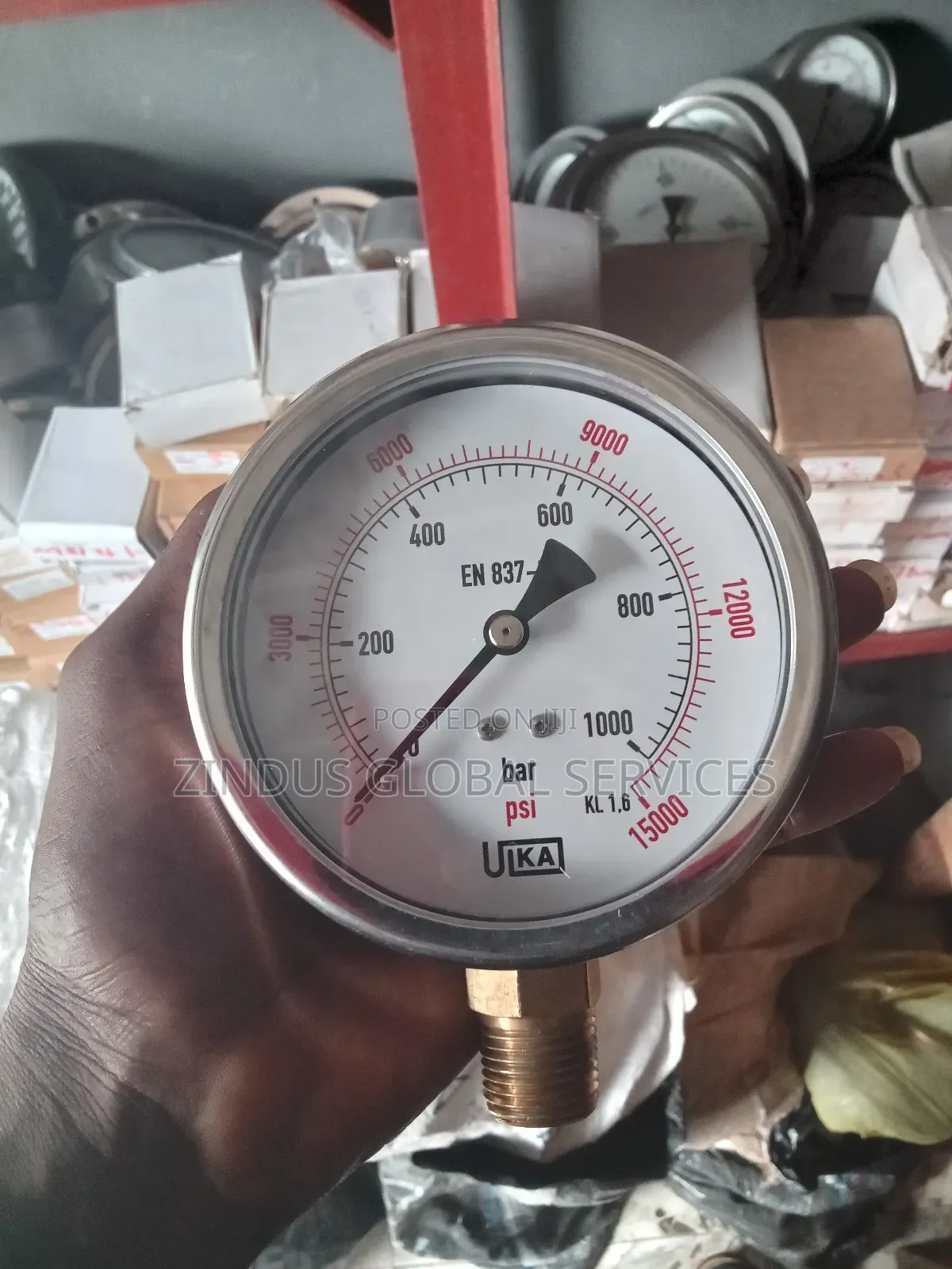 4" Pressure Gauge 1000 Bar
