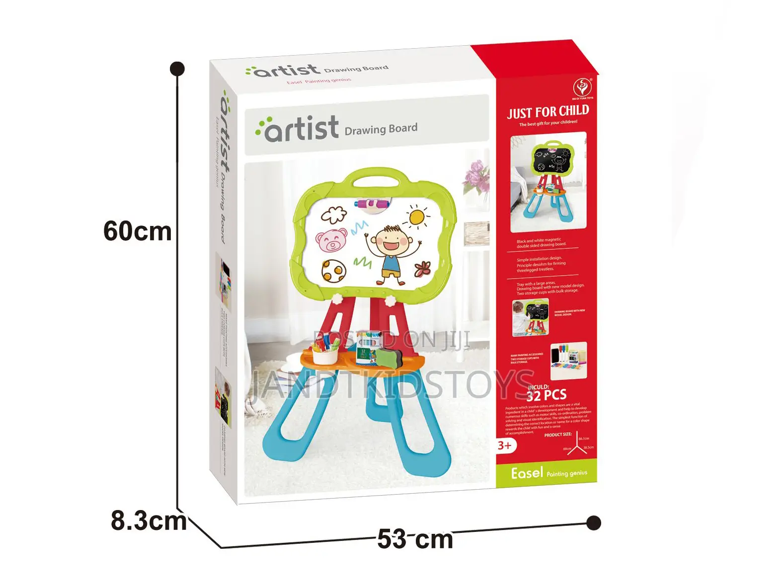 Kids 2-in-1 Artist Drawing Board Set