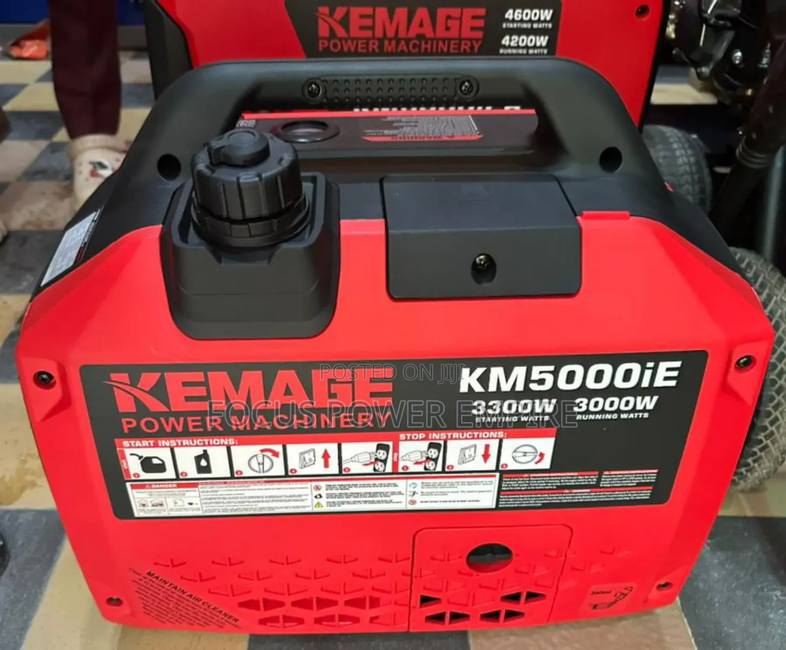 Kemage Km5000ie 3.5kva Inverter Gen Key Start Silent Noisy