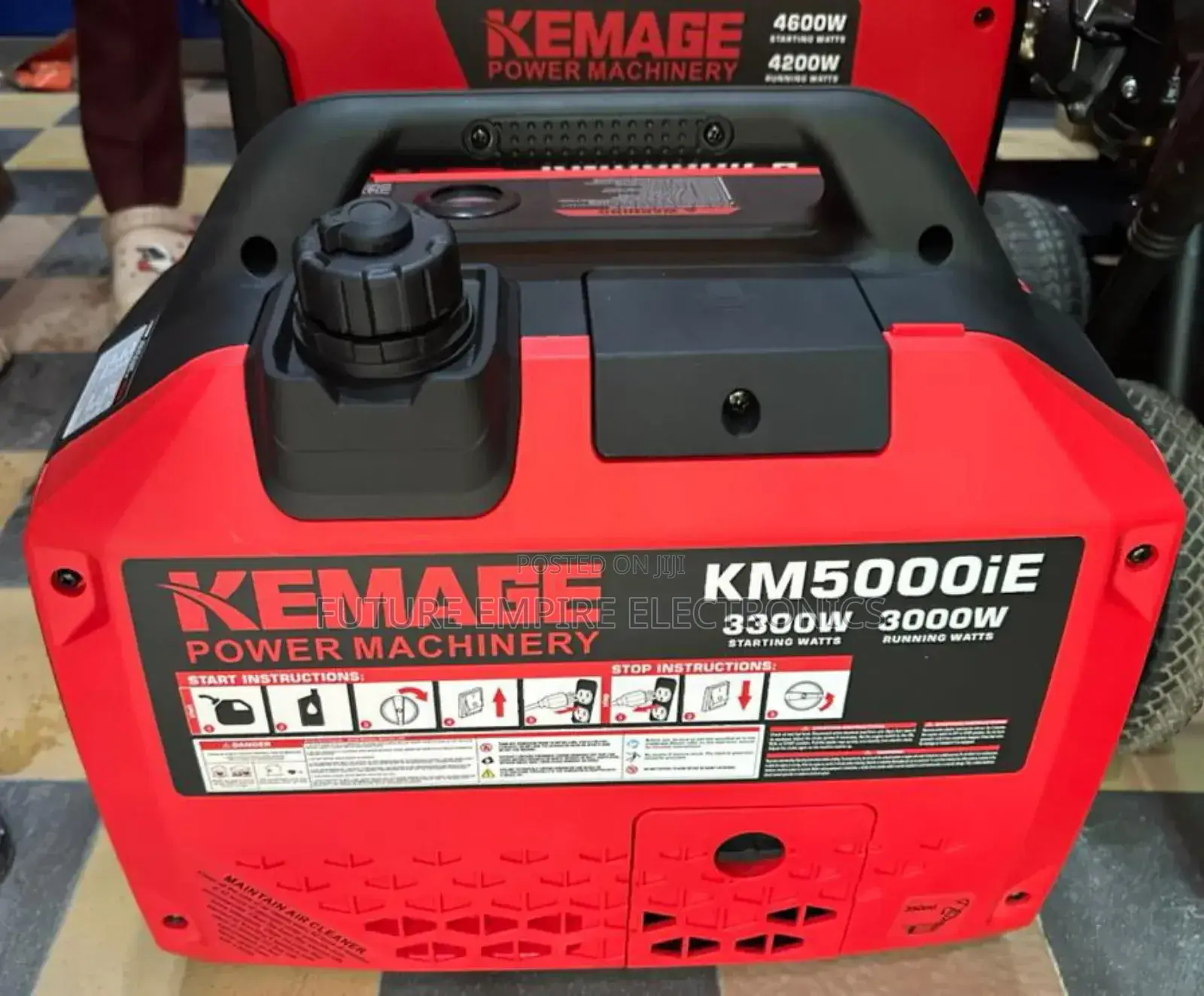 Kemage Km5000ie 3.5kva Inverter Gen Key Start Silent Noisy