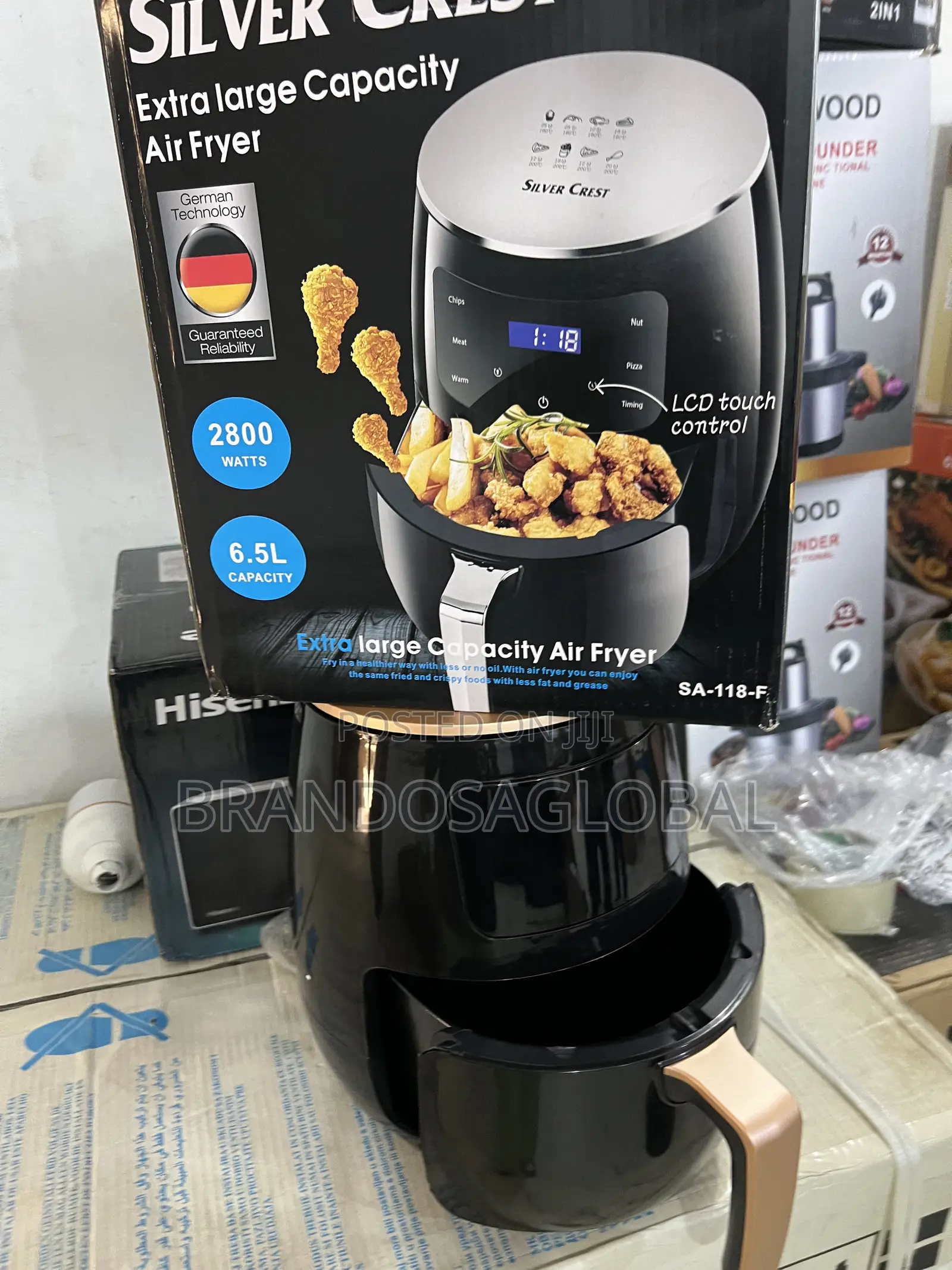 Silvercrest Family Size Digital Air Fryer - 6.5l - 2400w