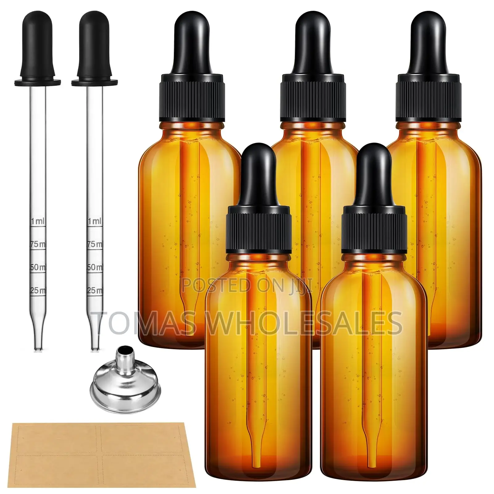 50ml Dropper Bottle For Serums, Oil - Amber Glass