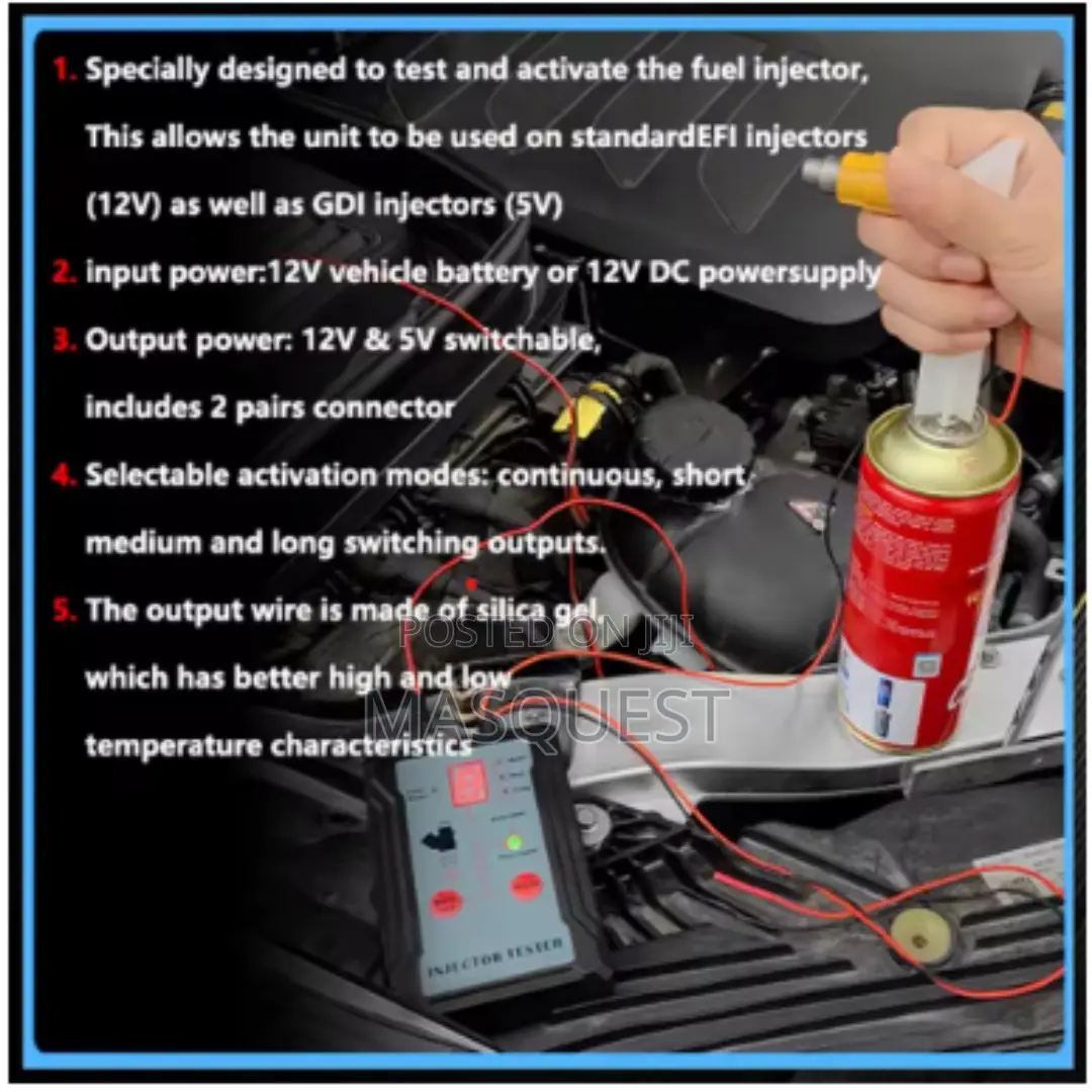 Portable Automotive Fuel Injector Tester