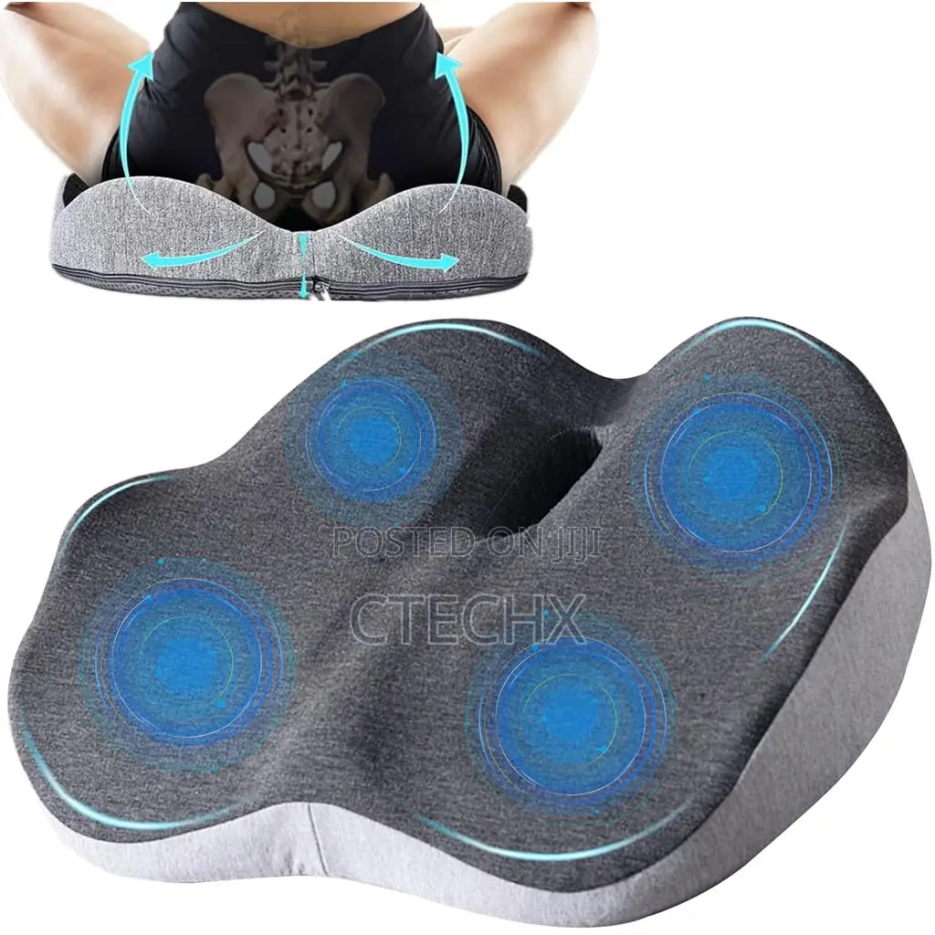 Office Chair Orthopaedic Cushion, Memory Foam for Tailbone Pain