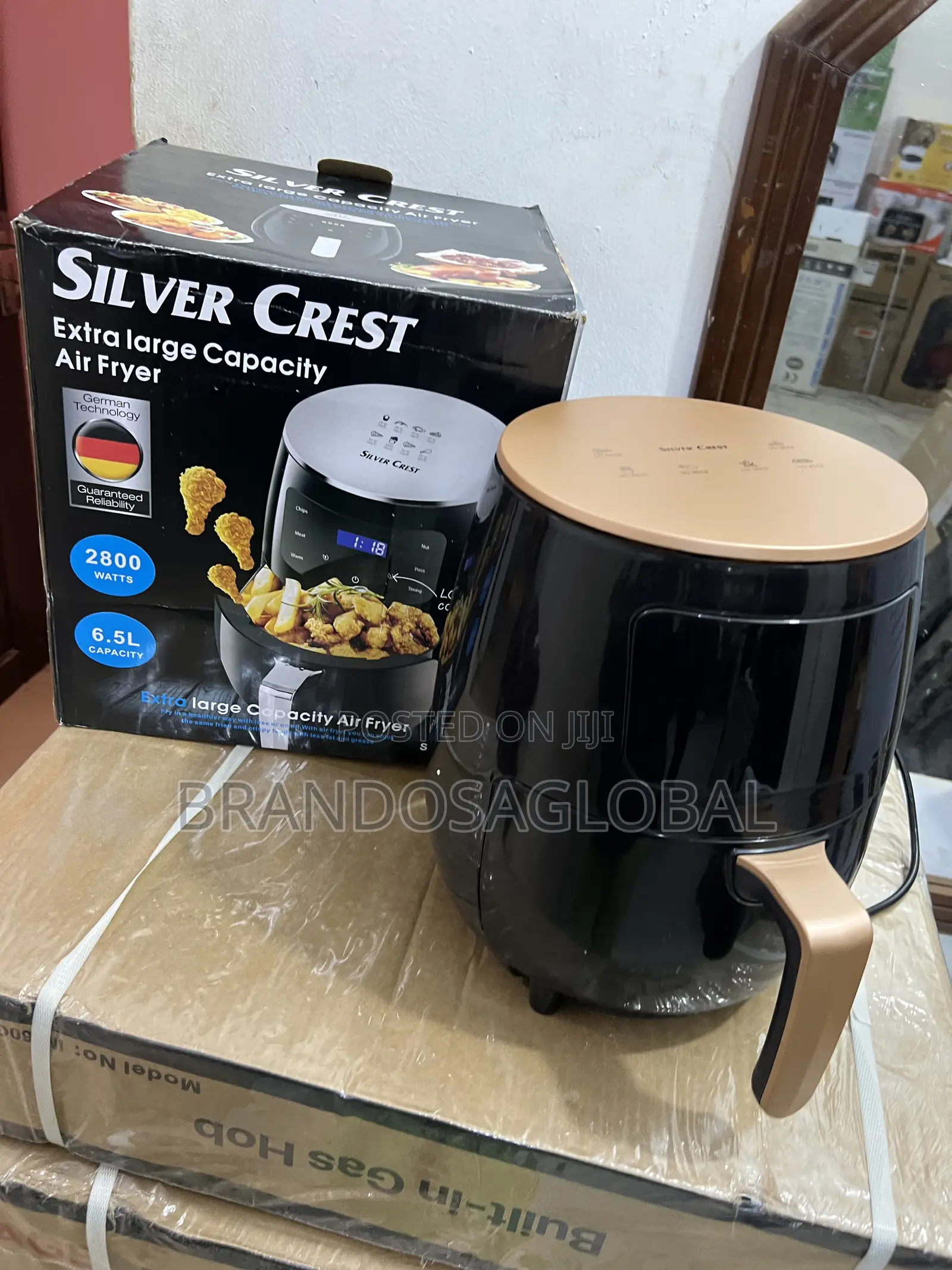 Silver Crest 6.5l Air Fryer – Premium Nonstick Fry Basket