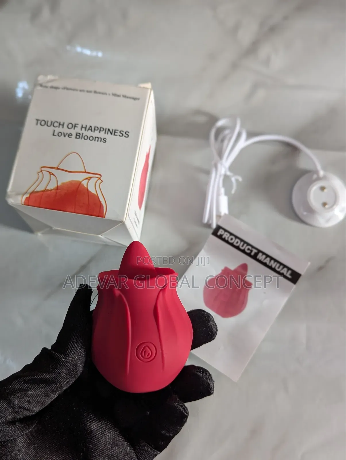 Rose Tongue Licking Vibrator Nipples Dildo Sex Toy for Women