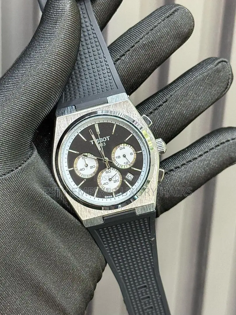 High Quality Luxury Tissot Rubber Wristwatch