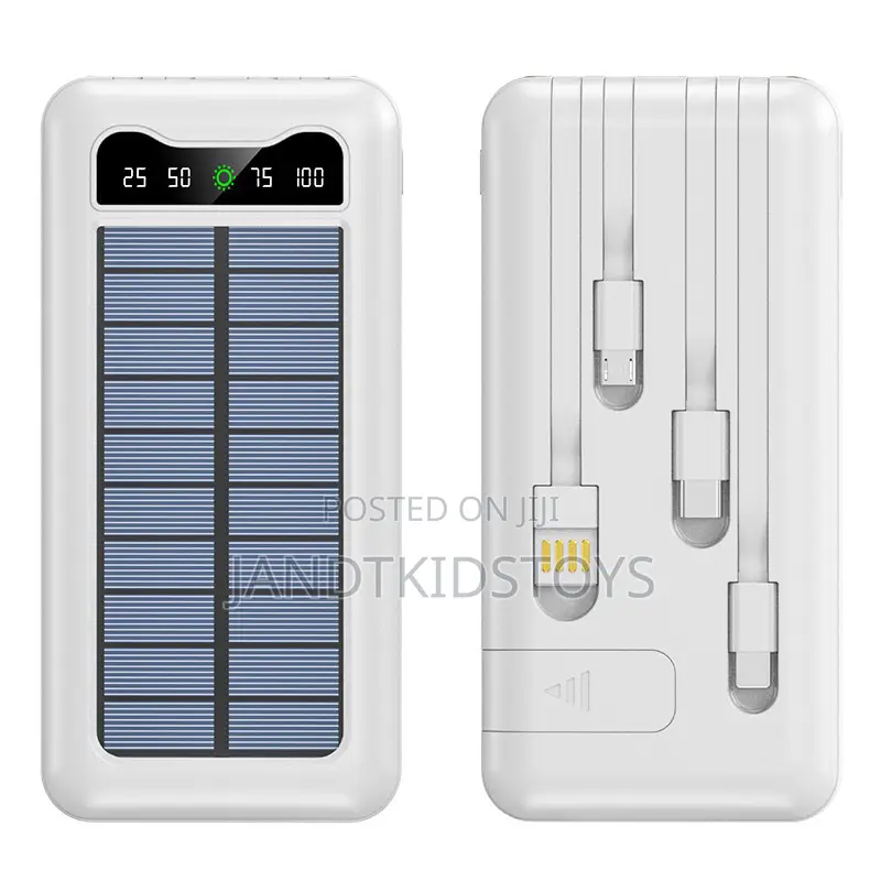 10,000mah Solar Power Bank With Fast Charging
