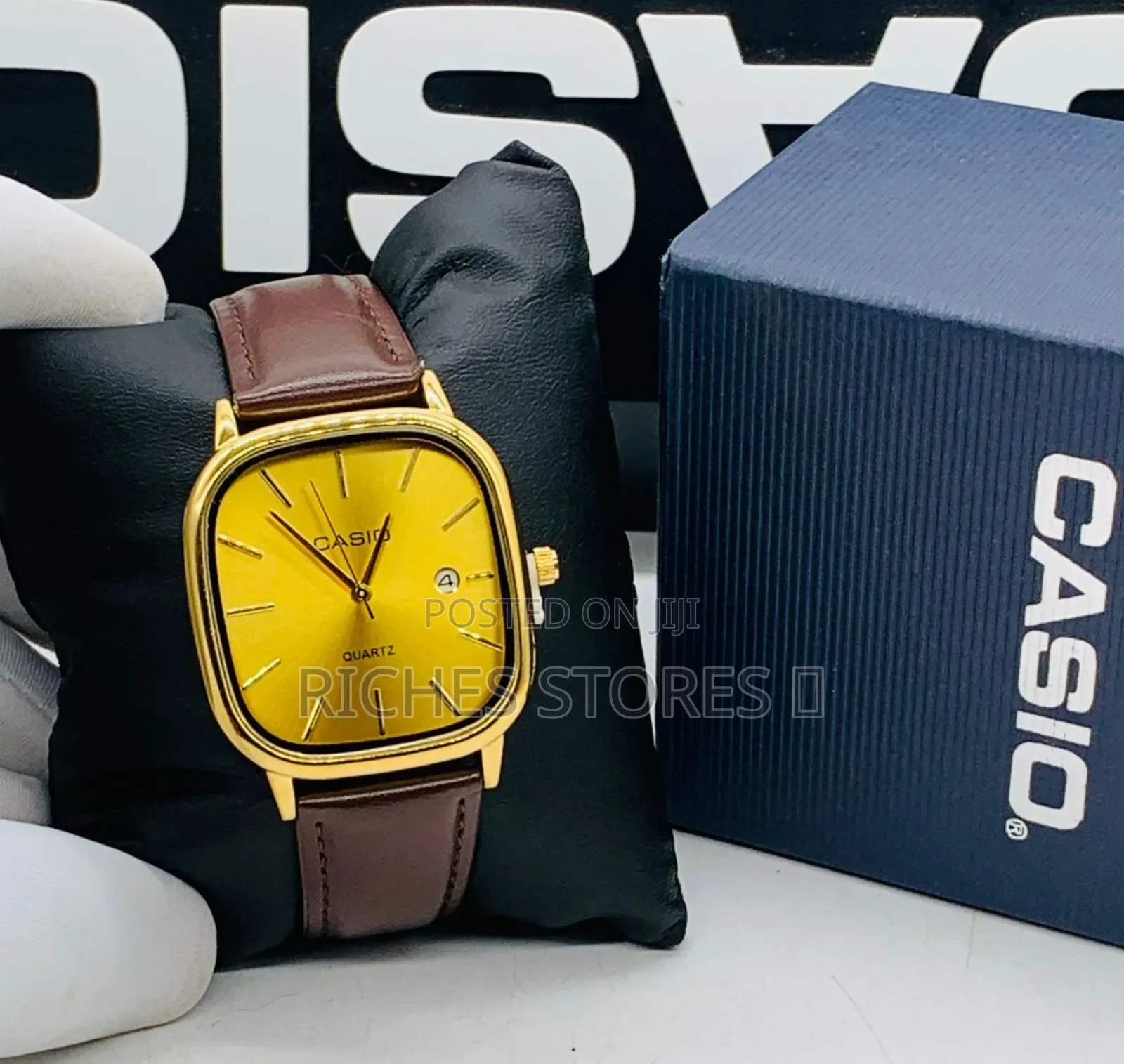 Top Quality Casio Analog Leather Watch.