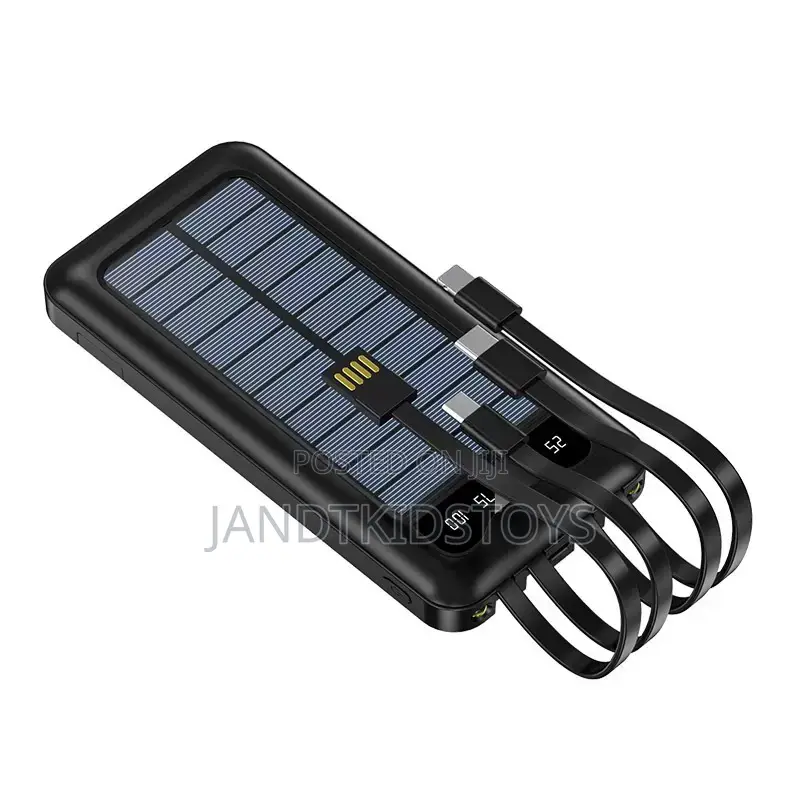 10,000mah Solar Power Bank With Fast Charging