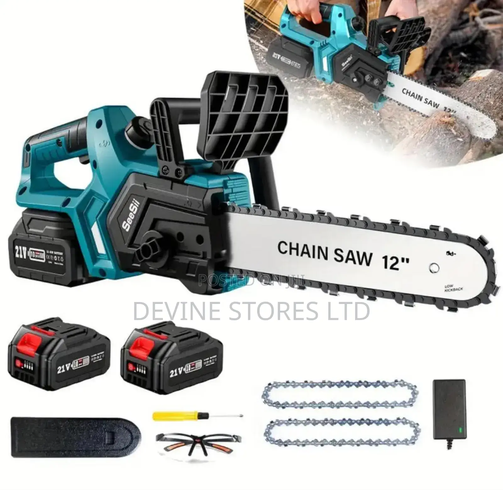 12" Cordless Chainsaw Machine