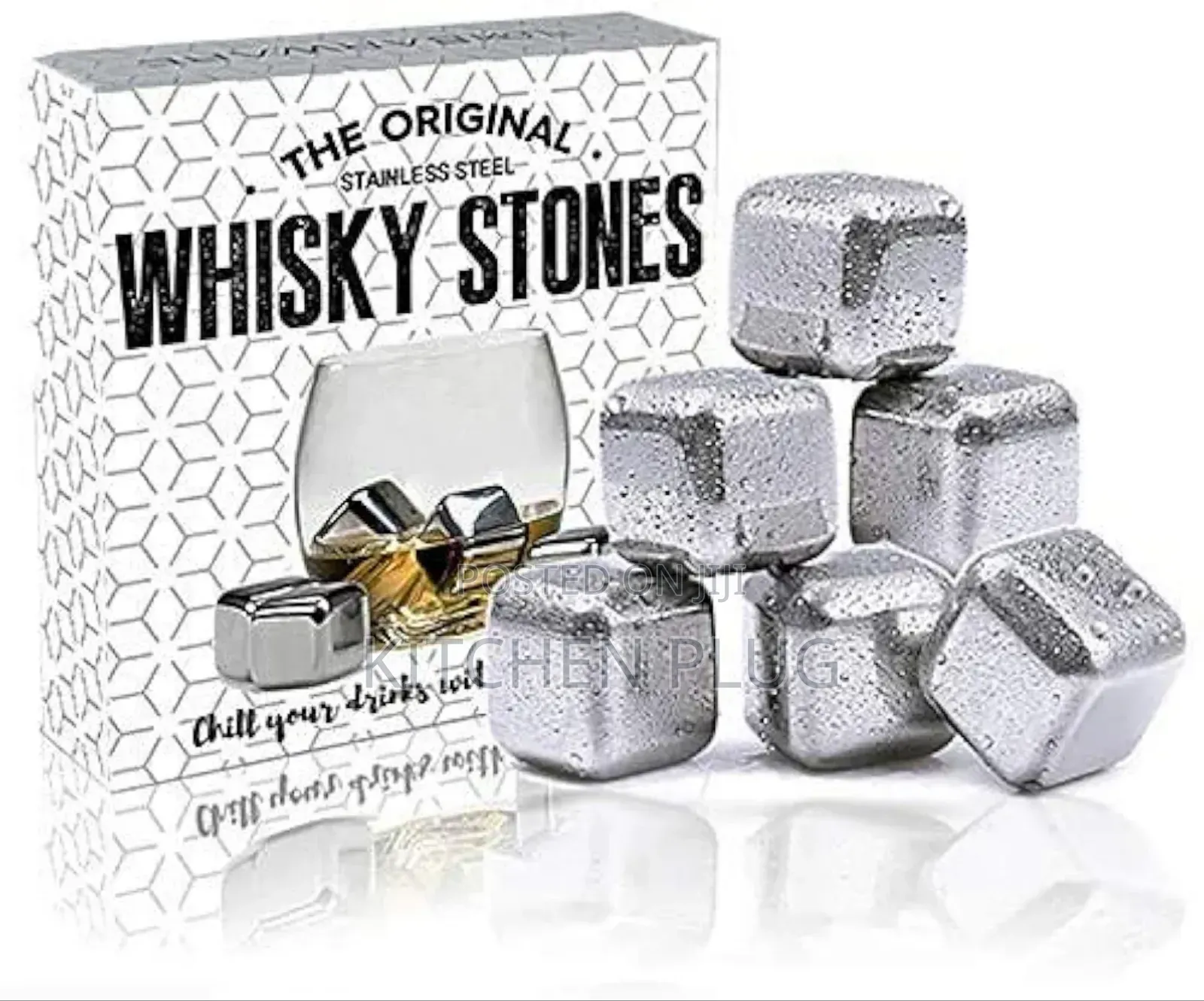 6 PCS Reusable Chilling Stones / Whiskey Stones