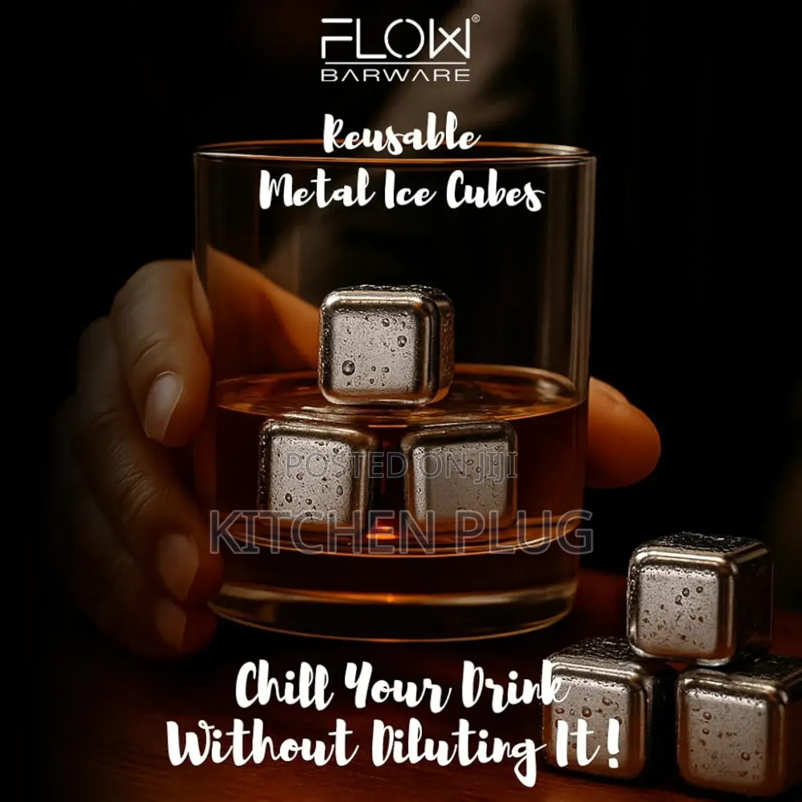 6 PCS Reusable Chilling Stones / Whiskey Stones