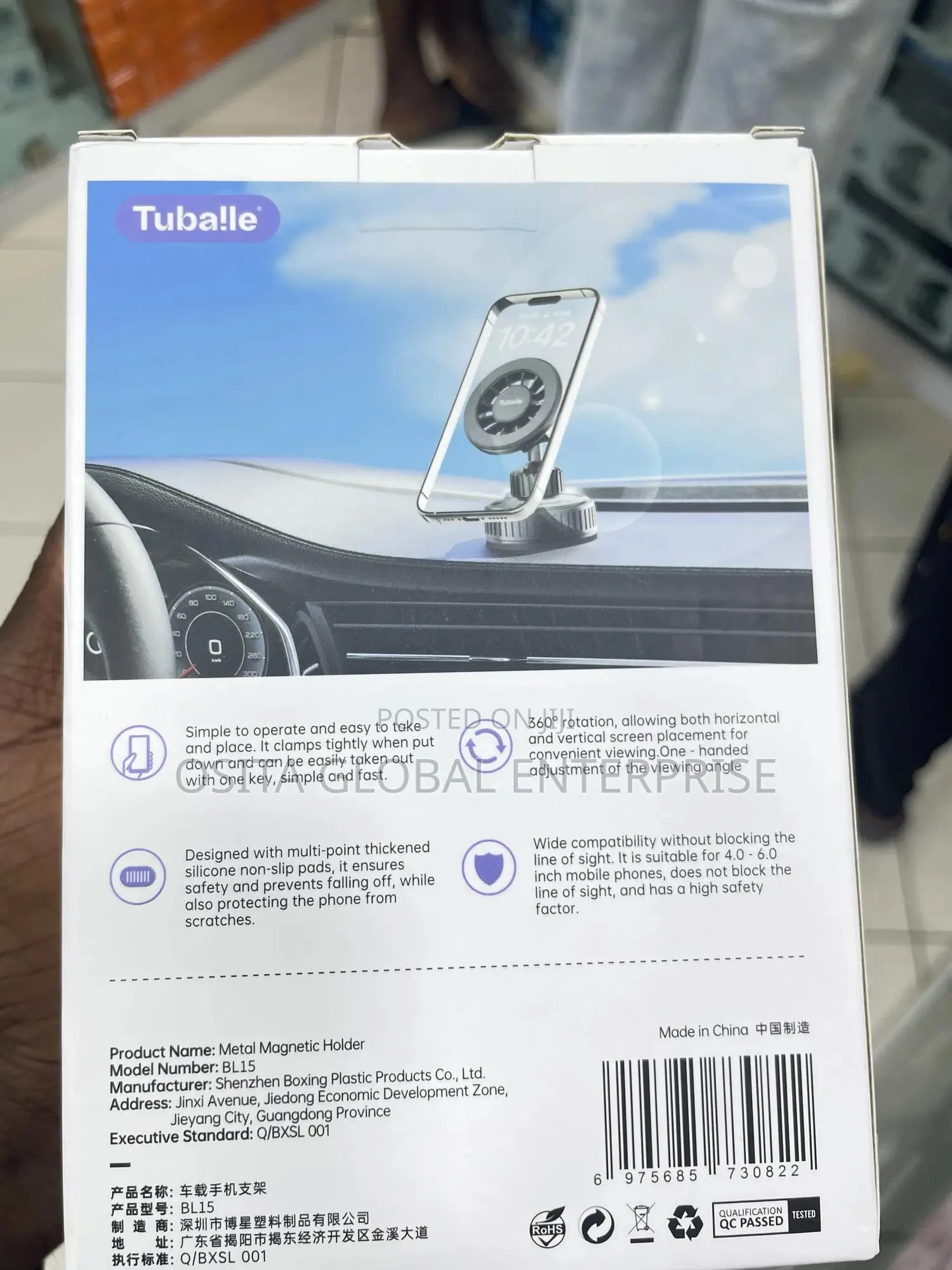 Magnetic Metal Phone Holder For Cars Glasses And Table