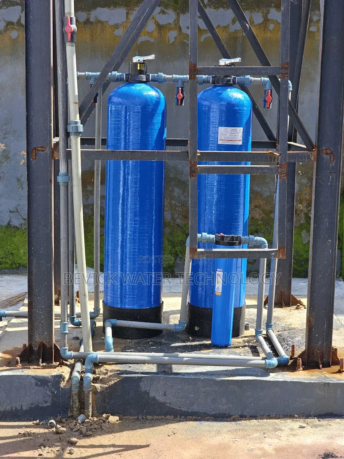 Water Treatment Setup for Iron Hardness