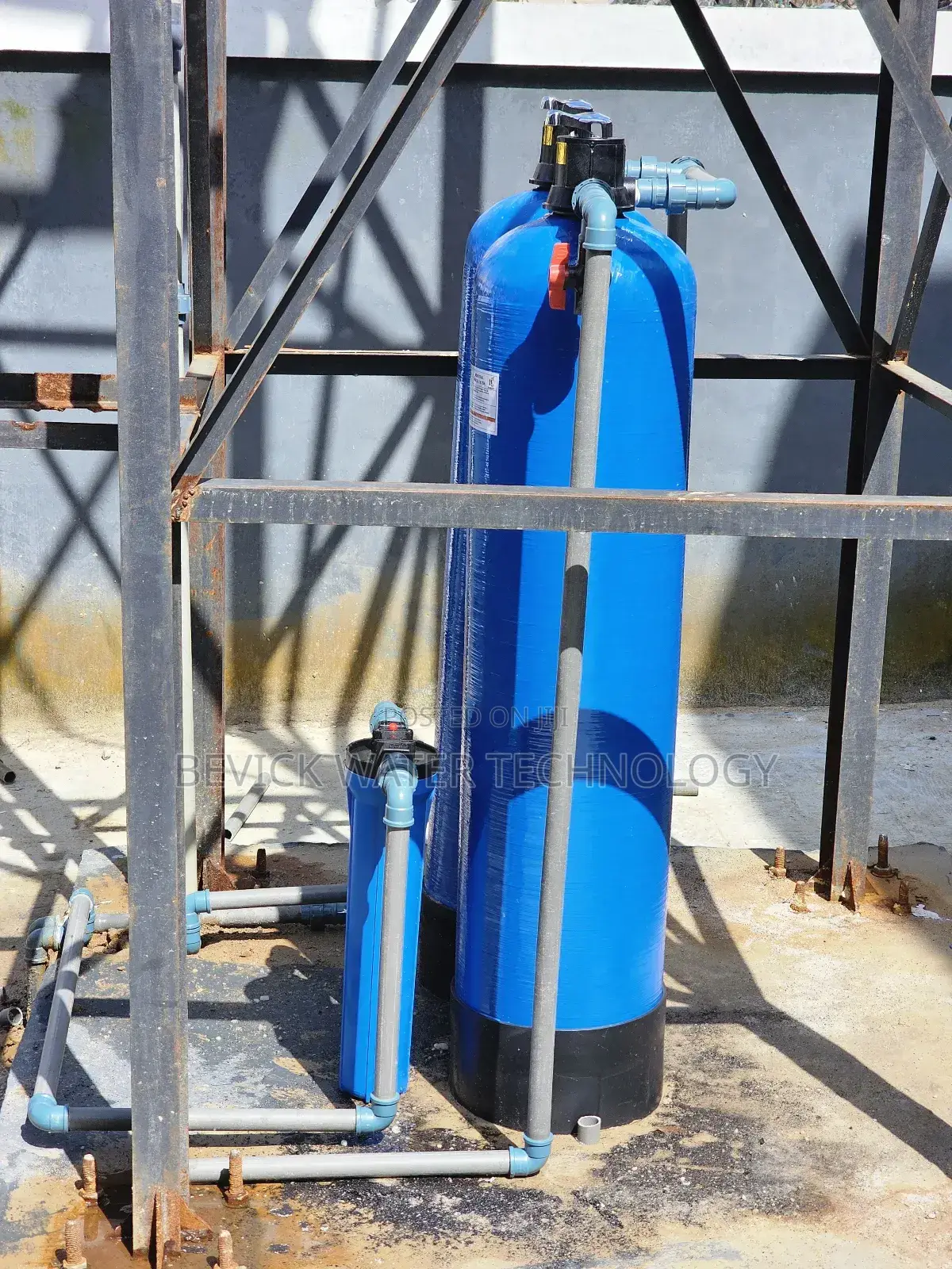 Water Treatment Setup for Iron Hardness