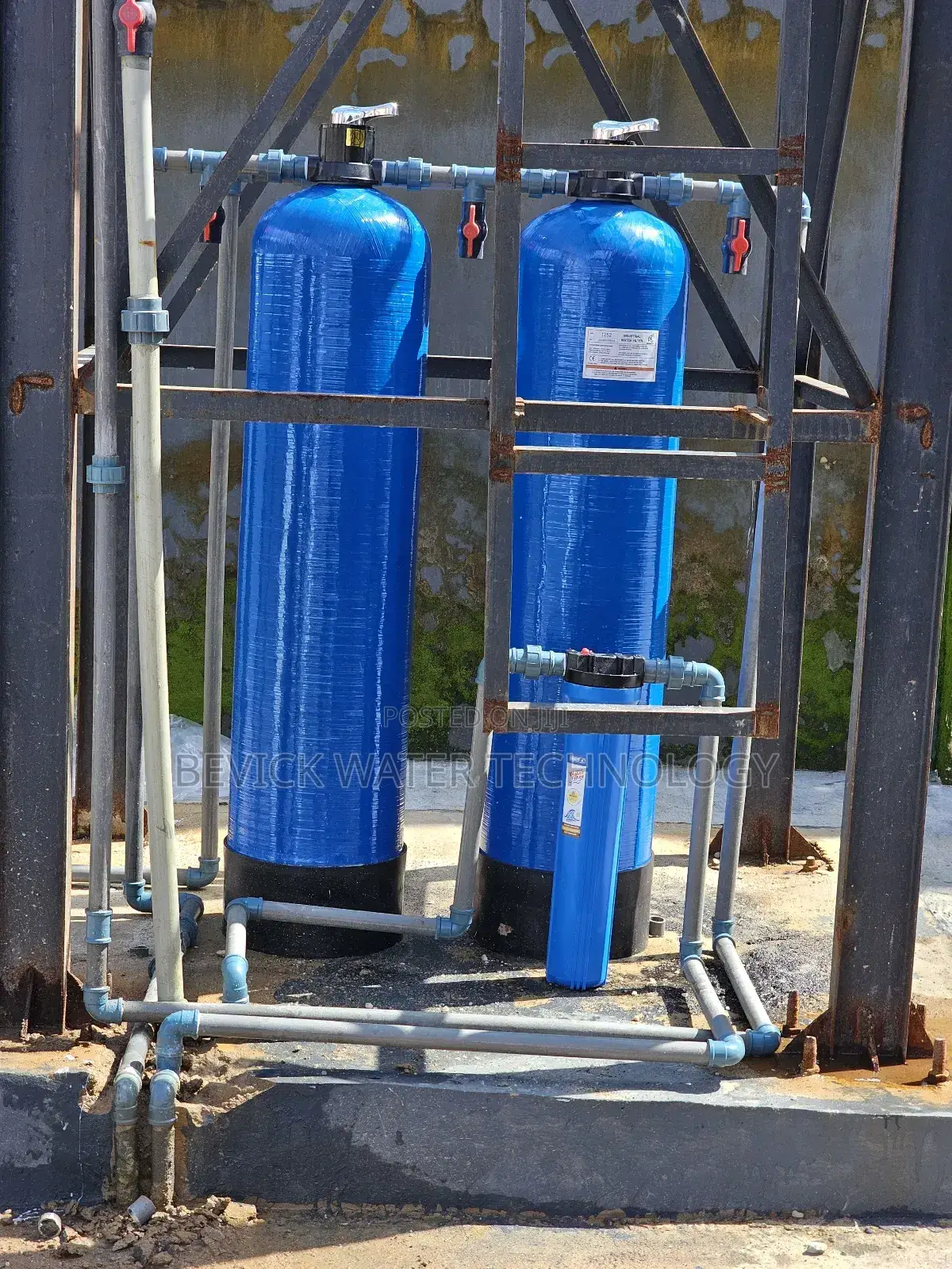 Water Treatment Setup for Iron Hardness