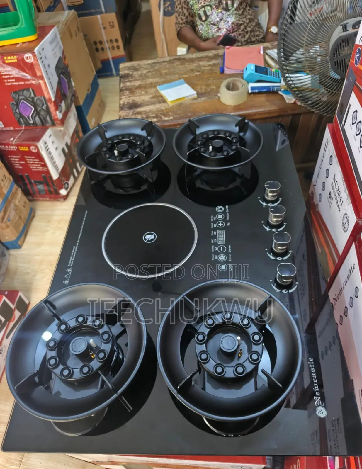 Original High Quality Newcastle Inbuilt Flips Up Gas Electric Cooker