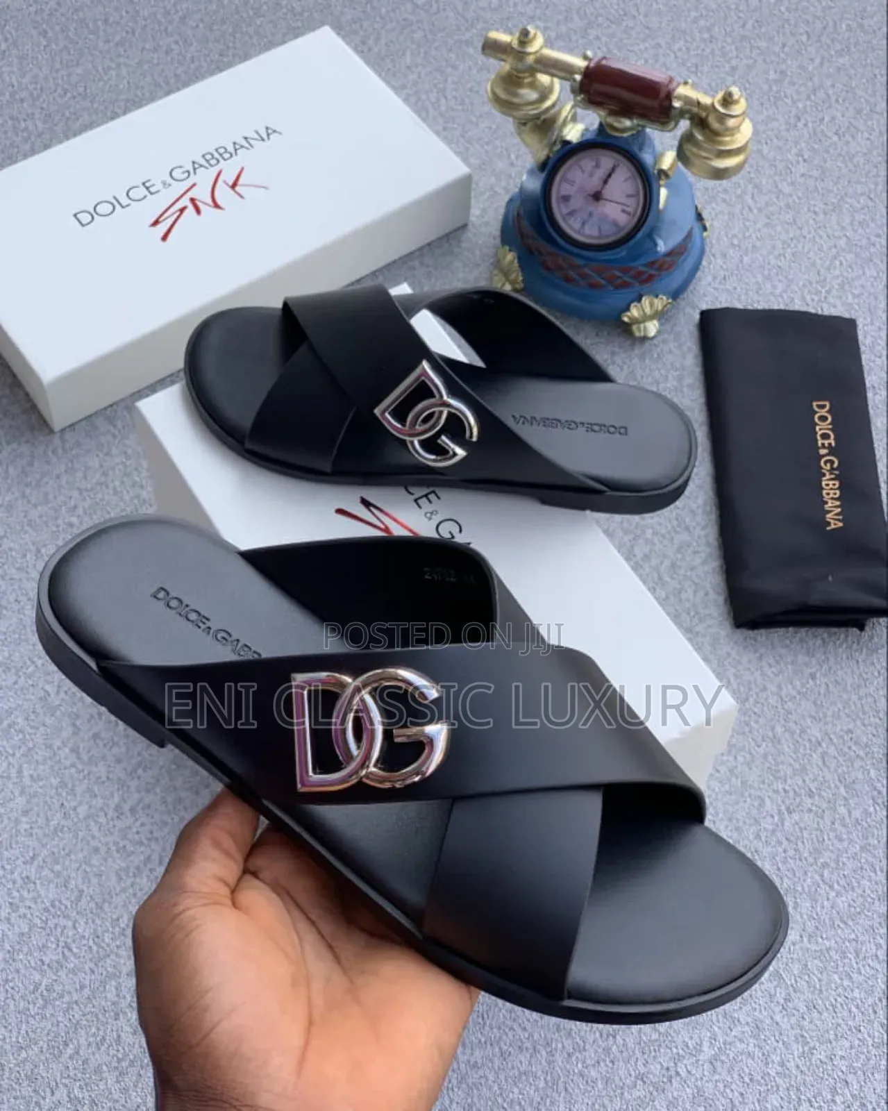 Pure Quality Luxury Men's Slippers Louis Vuitton Well Branded Package